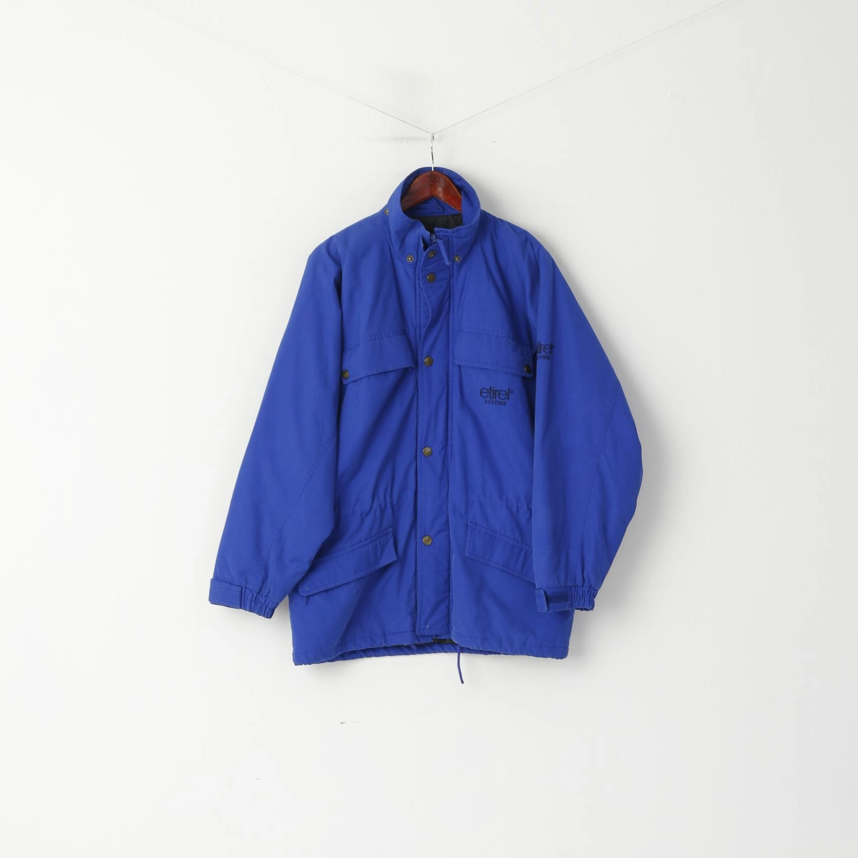 Plus Size Morning Chill Etirel Le Style Sportif Men M Jacket Blue Cotton Padded Vintage Outdoor Parka