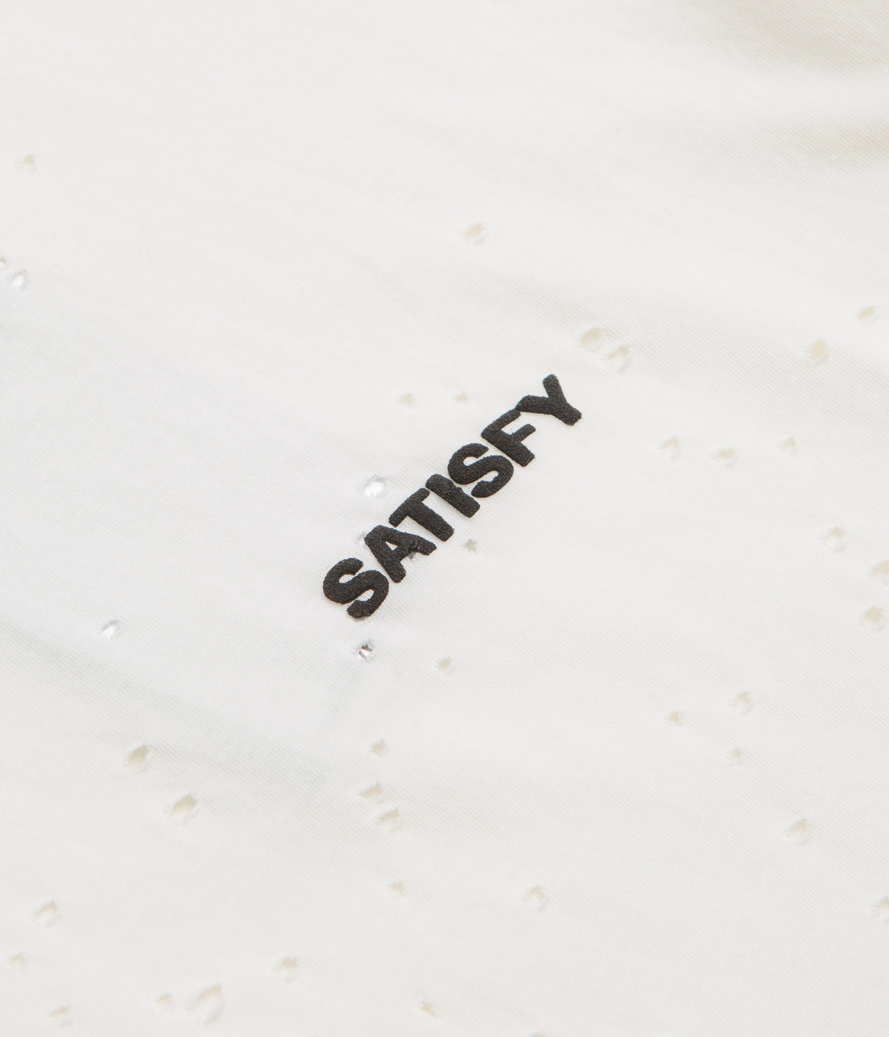 Satisfy MothTech T-Shirt - Off White / Black Active Layering