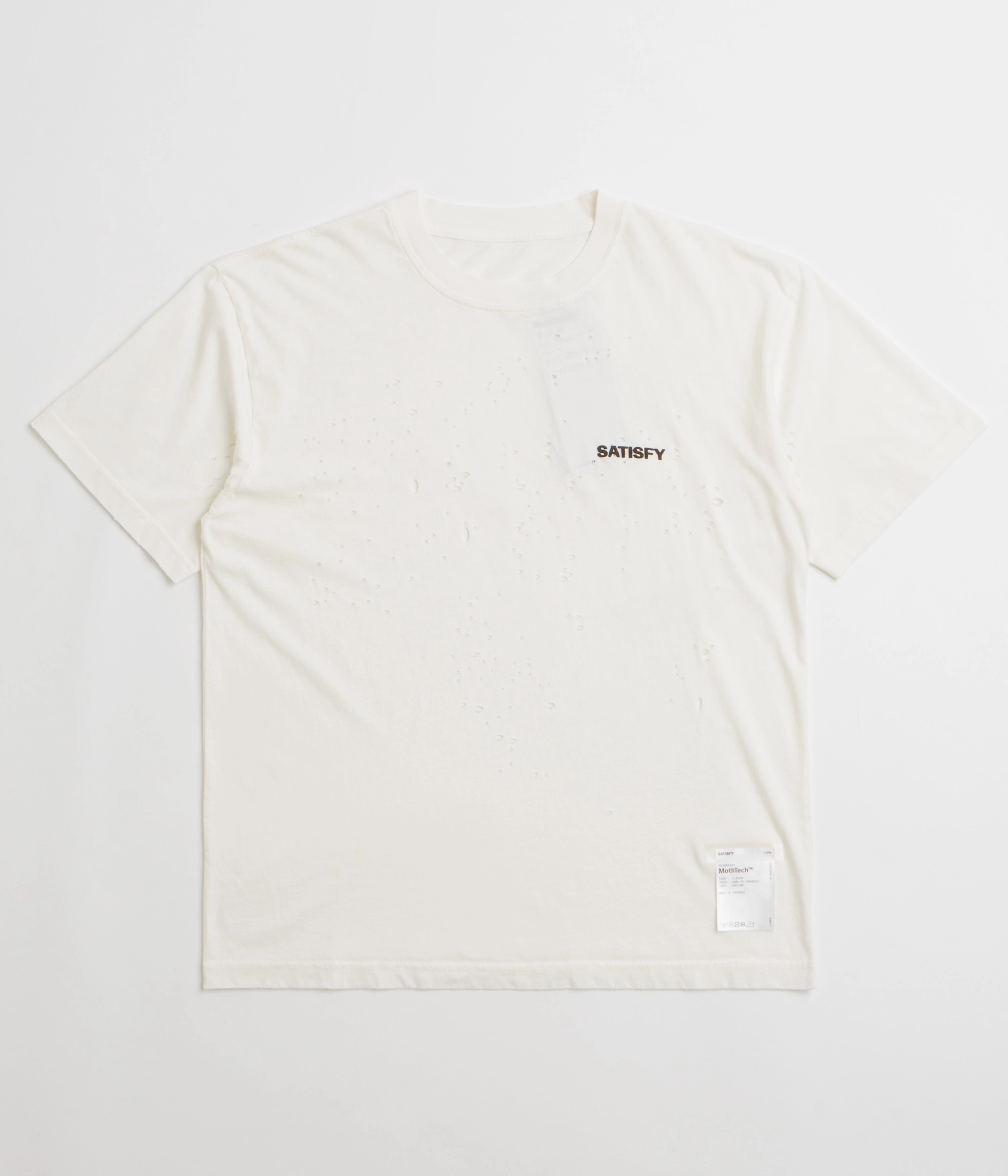 Active Wear Satisfy MothTech T-Shirt - Off White / Black
