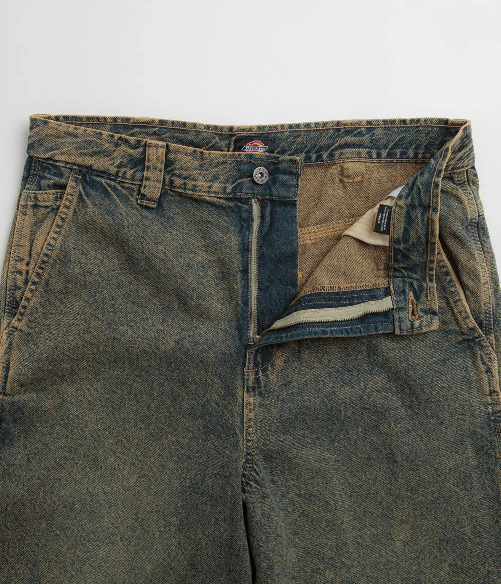 Dickies Madison Jeans - Yellow Fade Indigo Teen Outfit Eco Friendly Travel Outfit Waterless Wash Technology