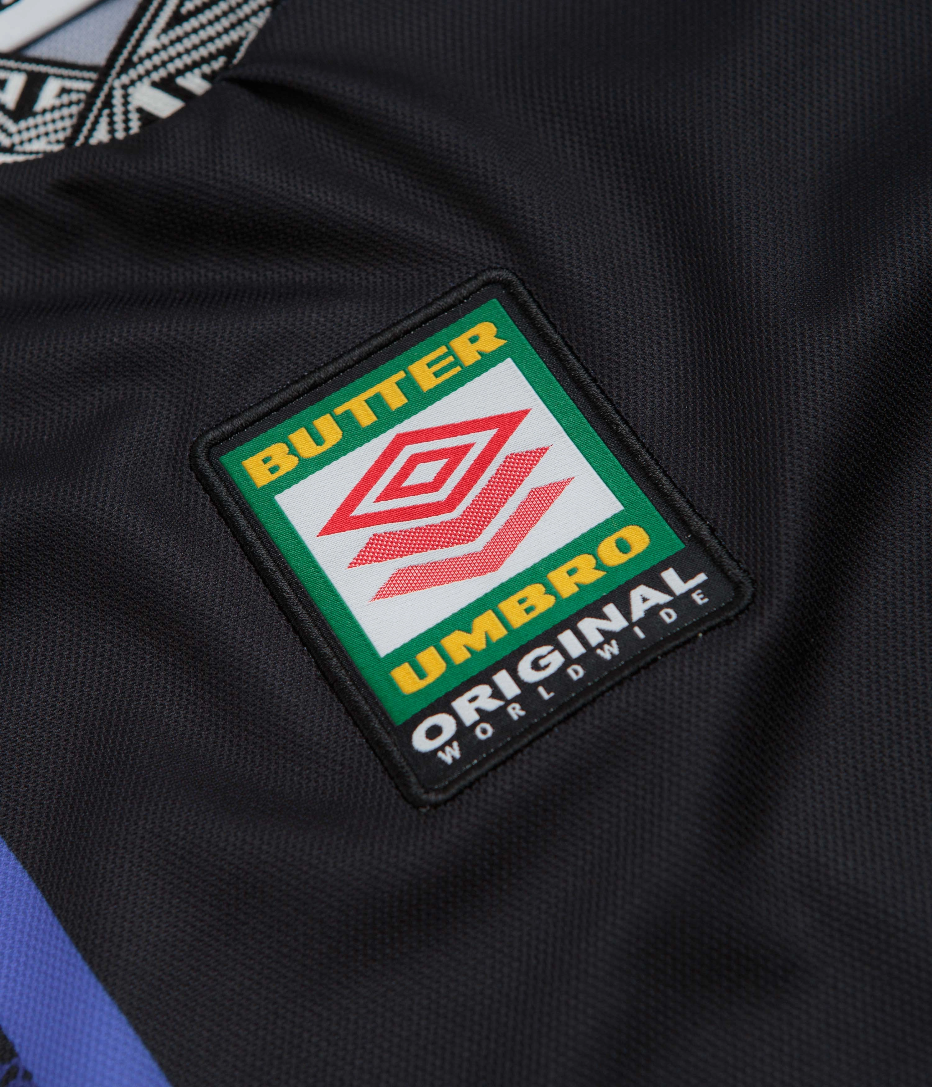 Butter Goods x Umbro Goalie Jersey - Black / Blue Seasonal Layering City Outfit