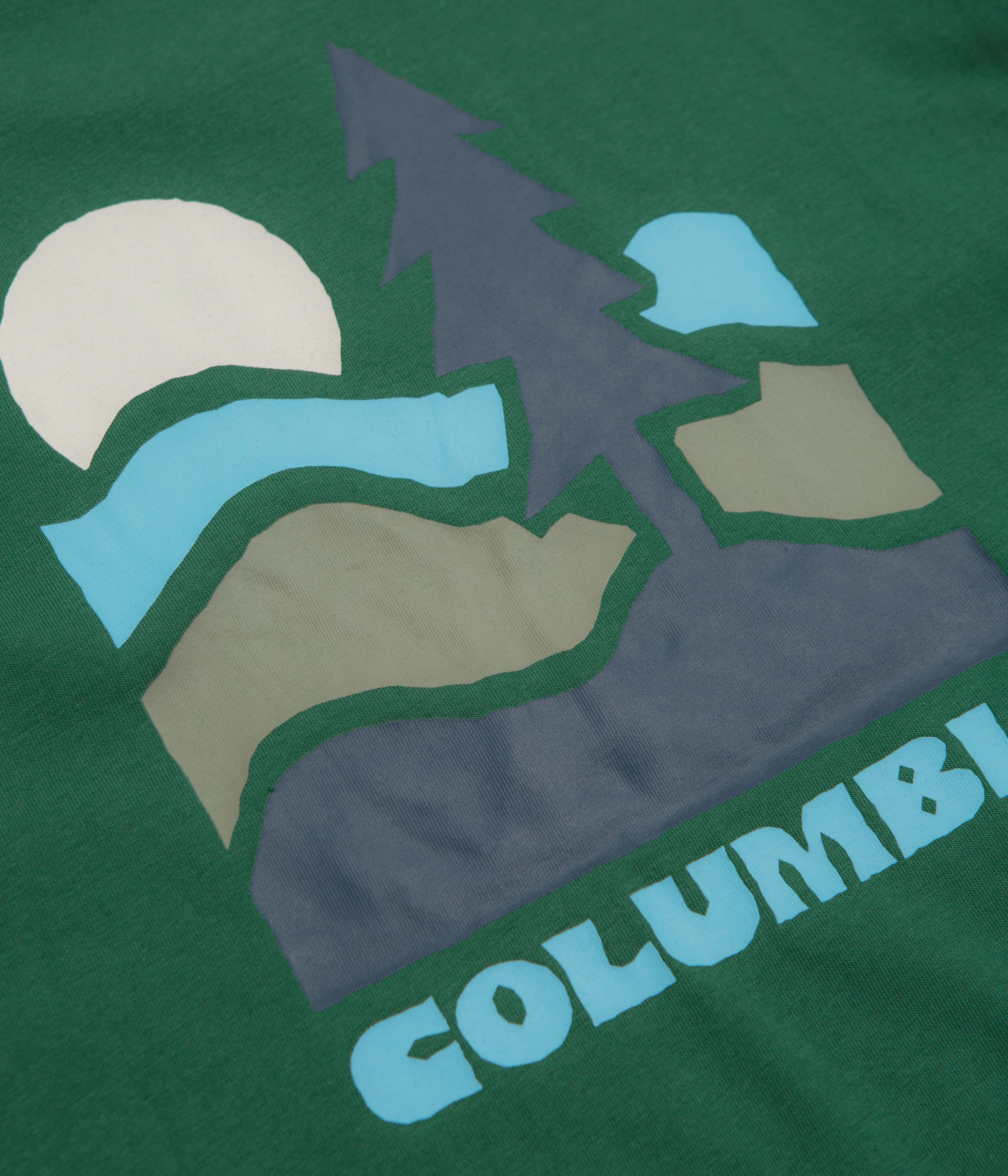 adults' Plus Size Columbia Explorers Canyon Back T-Shirt - Rain Forest / Get Hiked