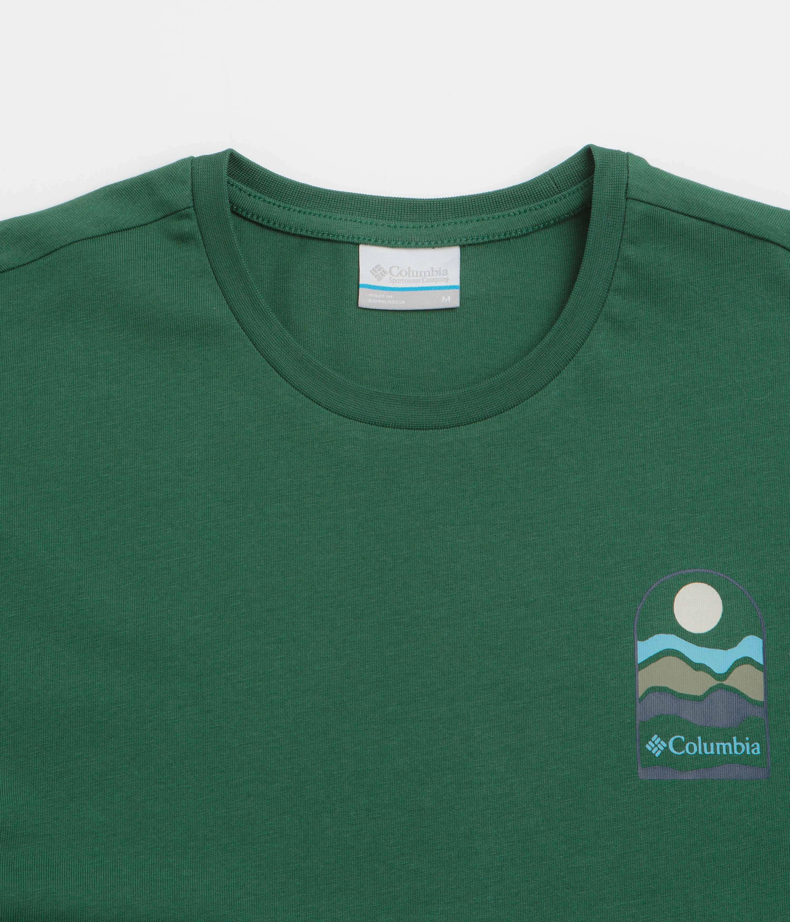 Columbia Explorers Canyon Back T-Shirt - Rain Forest / Get Hiked Light Wear ZeroDistressFinish