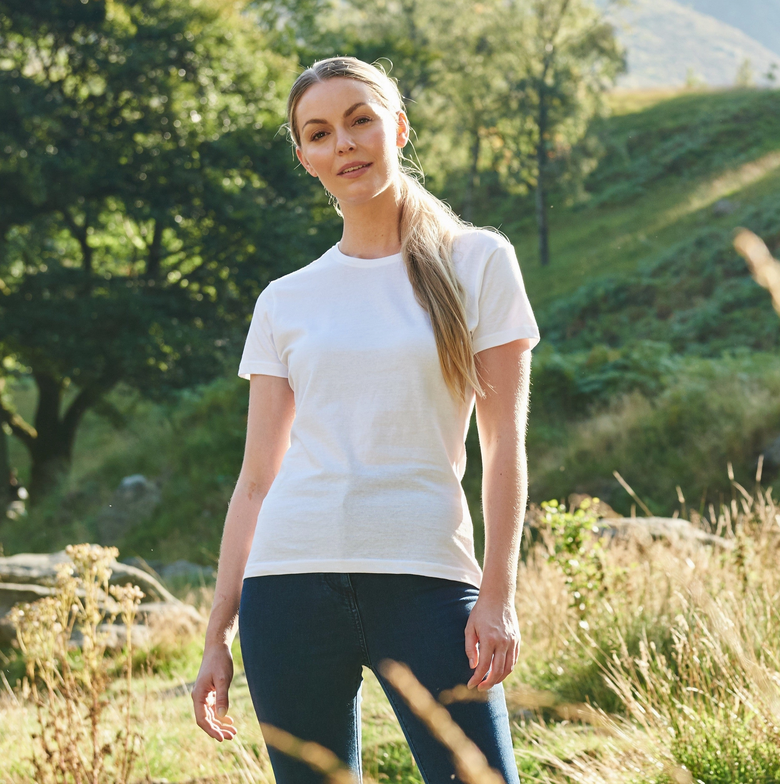 Cascades Organic Ladies T-Shirt | ARCTIC WHITE Indoor clothing Soft Cotton Feel