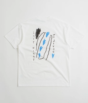 Active Comfort Style Heather Jersey Material Polar Last Night T-Shirt - White