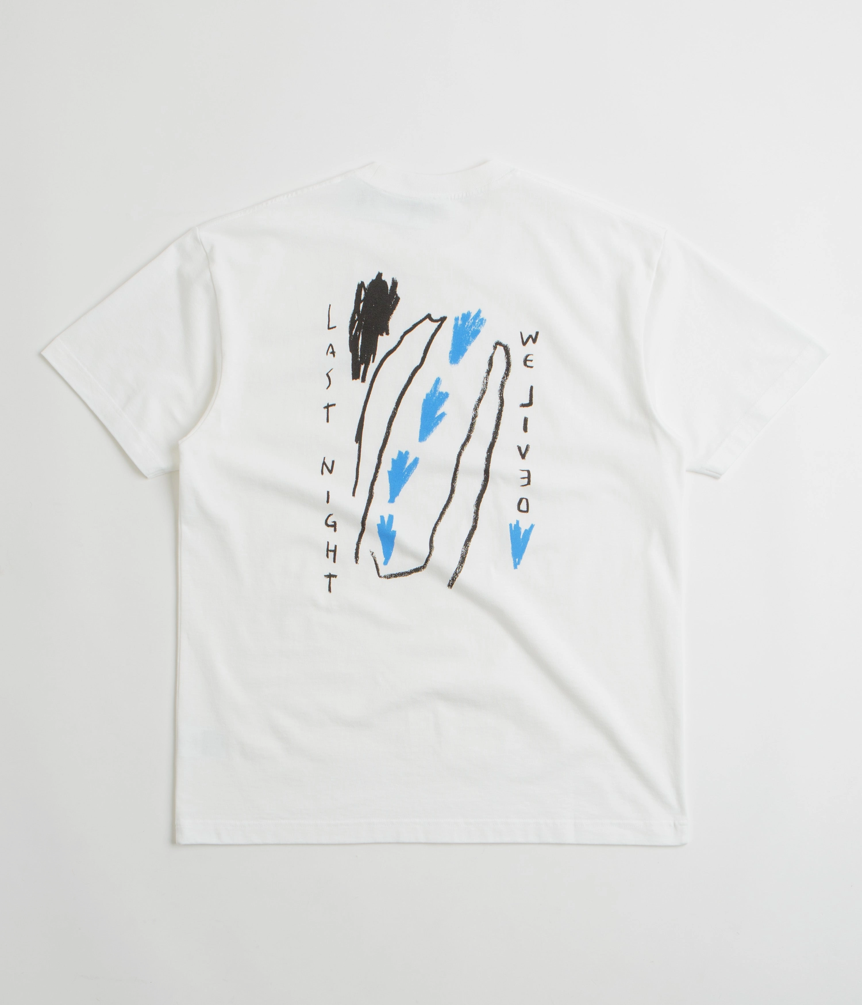 Active Comfort Style Heather Jersey Material Polar Last Night T-Shirt - White