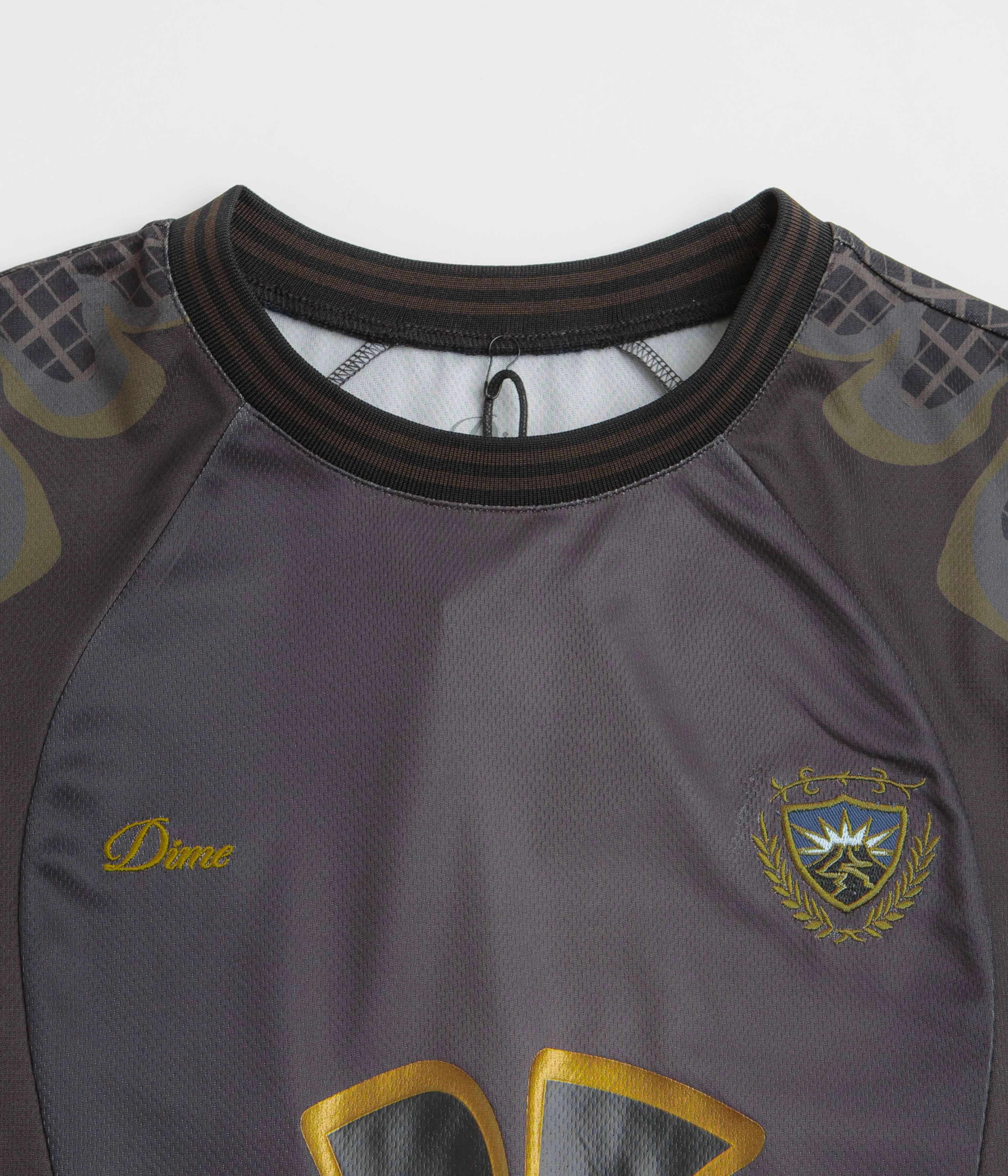 Quick Drying Layered Sleeve Dime Holy Flame Jersey - Gold Fire