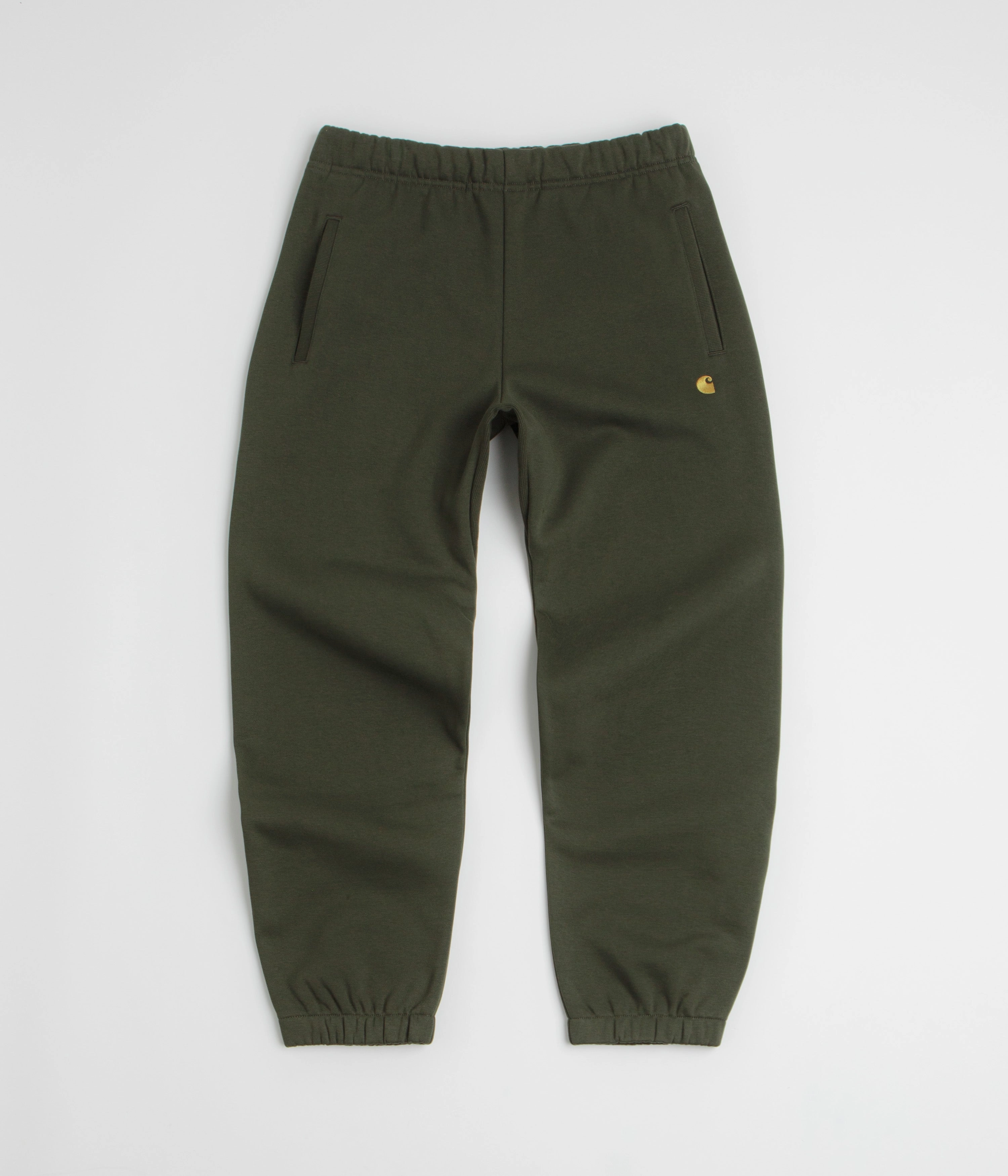 Carhartt Chase Sweatpants - Olive / Gold AntiStaticFinish