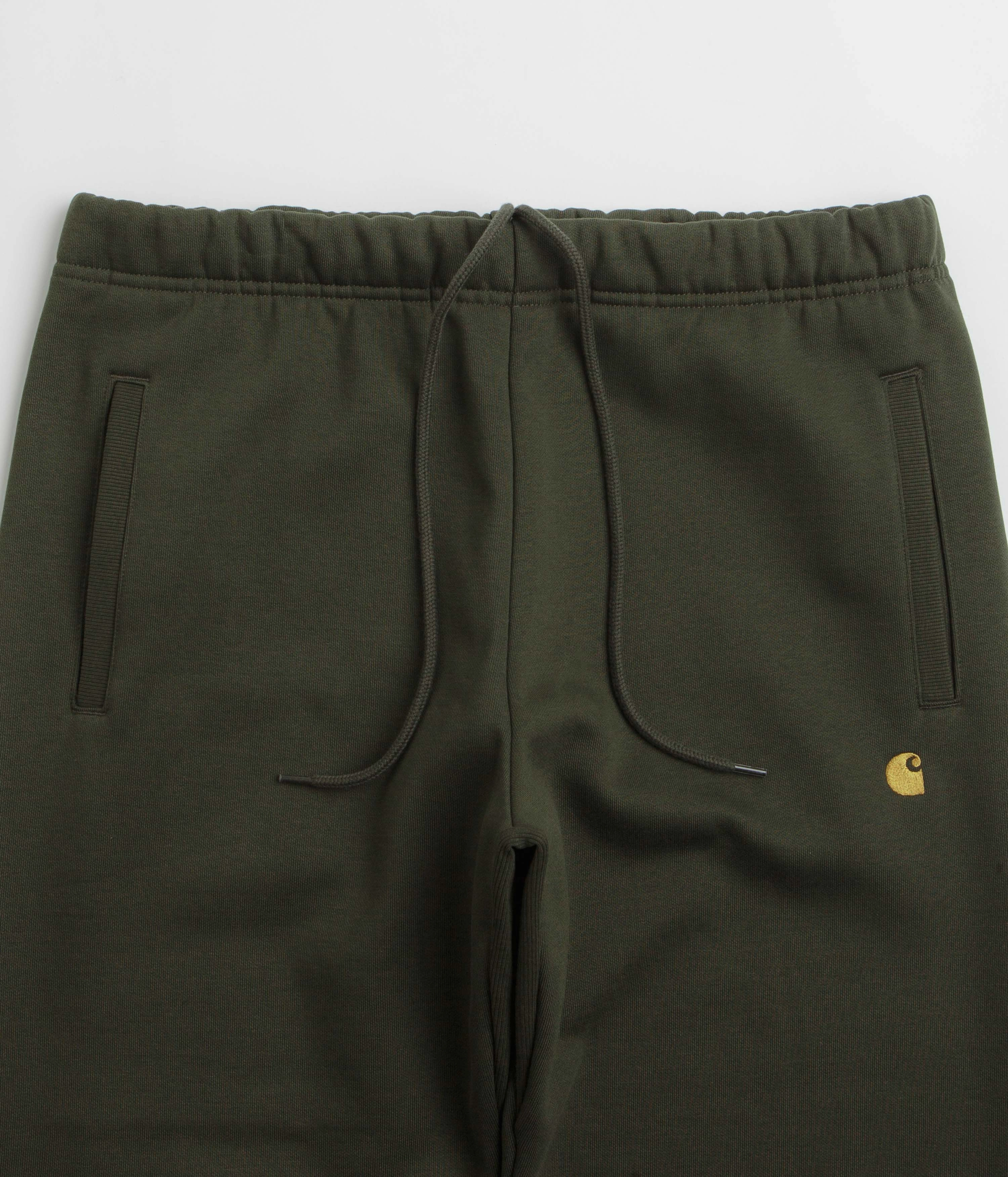 Carhartt Chase Sweatpants - Olive / Gold Chic Fit