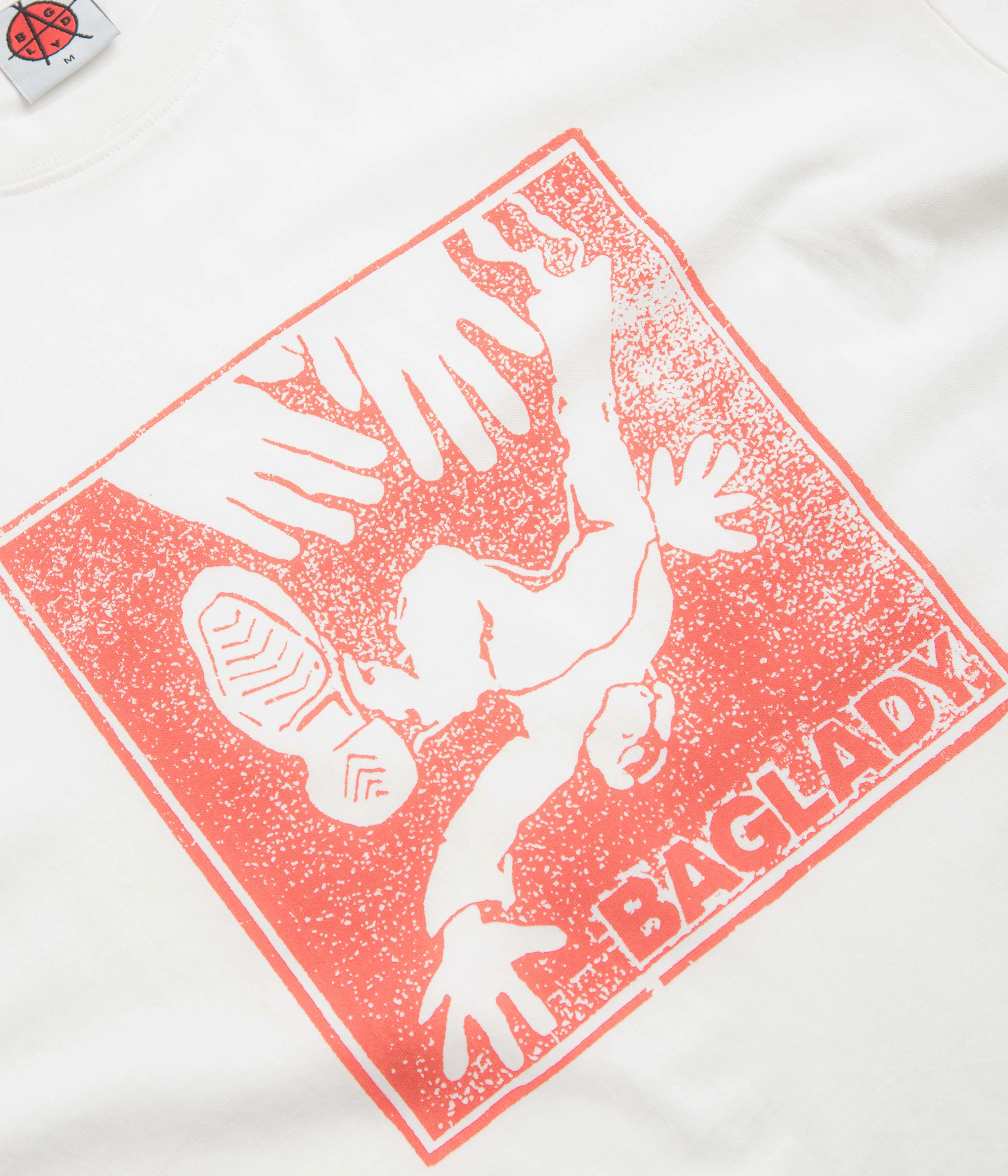 Breathable mesh Baglady Push T-Shirt - White