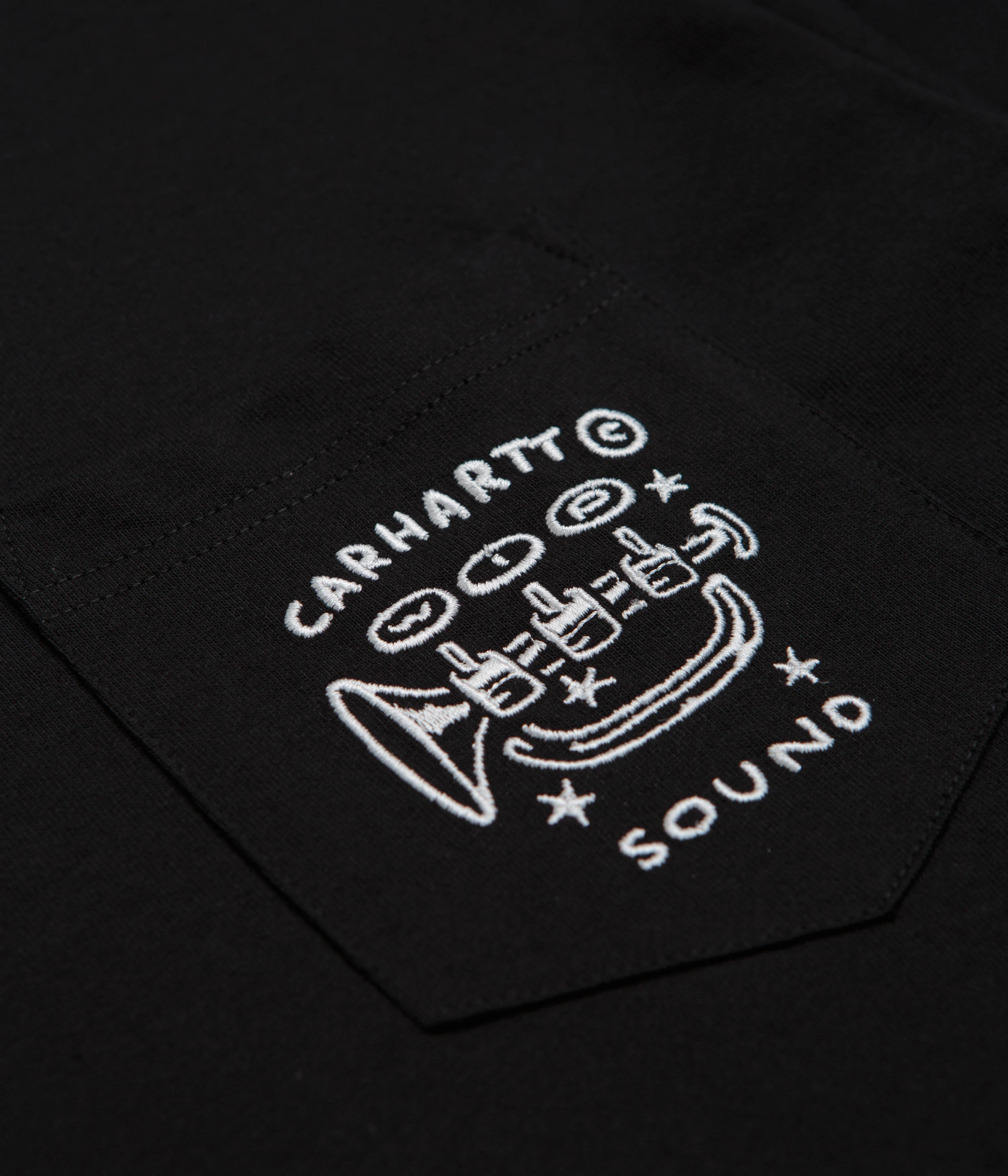 homecoming Classic Trend Look Carhartt Fragments Pocket T-Shirt - Black / White