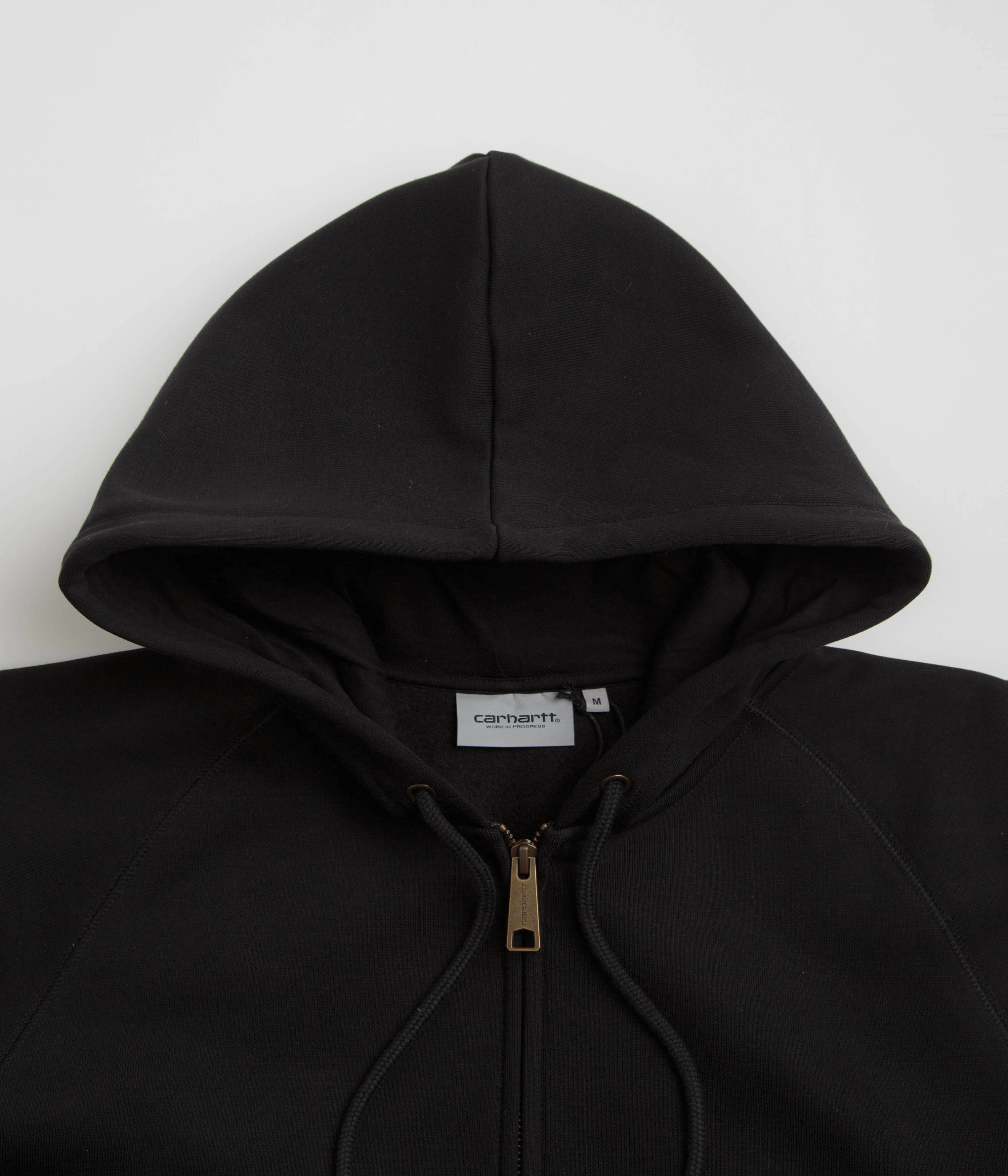 Carhartt Hooded Chase Jacket - Black / Gold Breathable Material