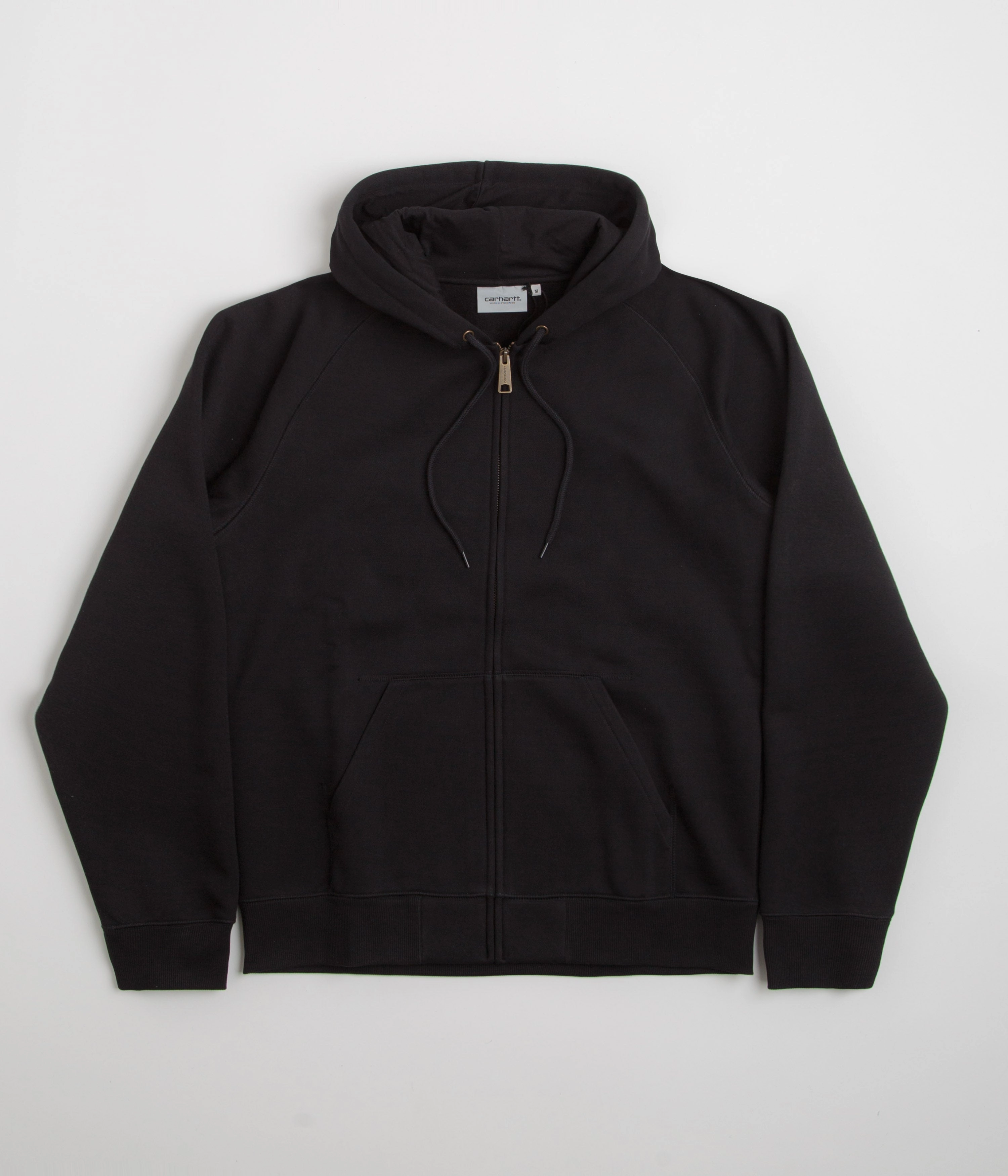 Cozy Interior Carhartt Hooded Chase Jacket - Black / Gold