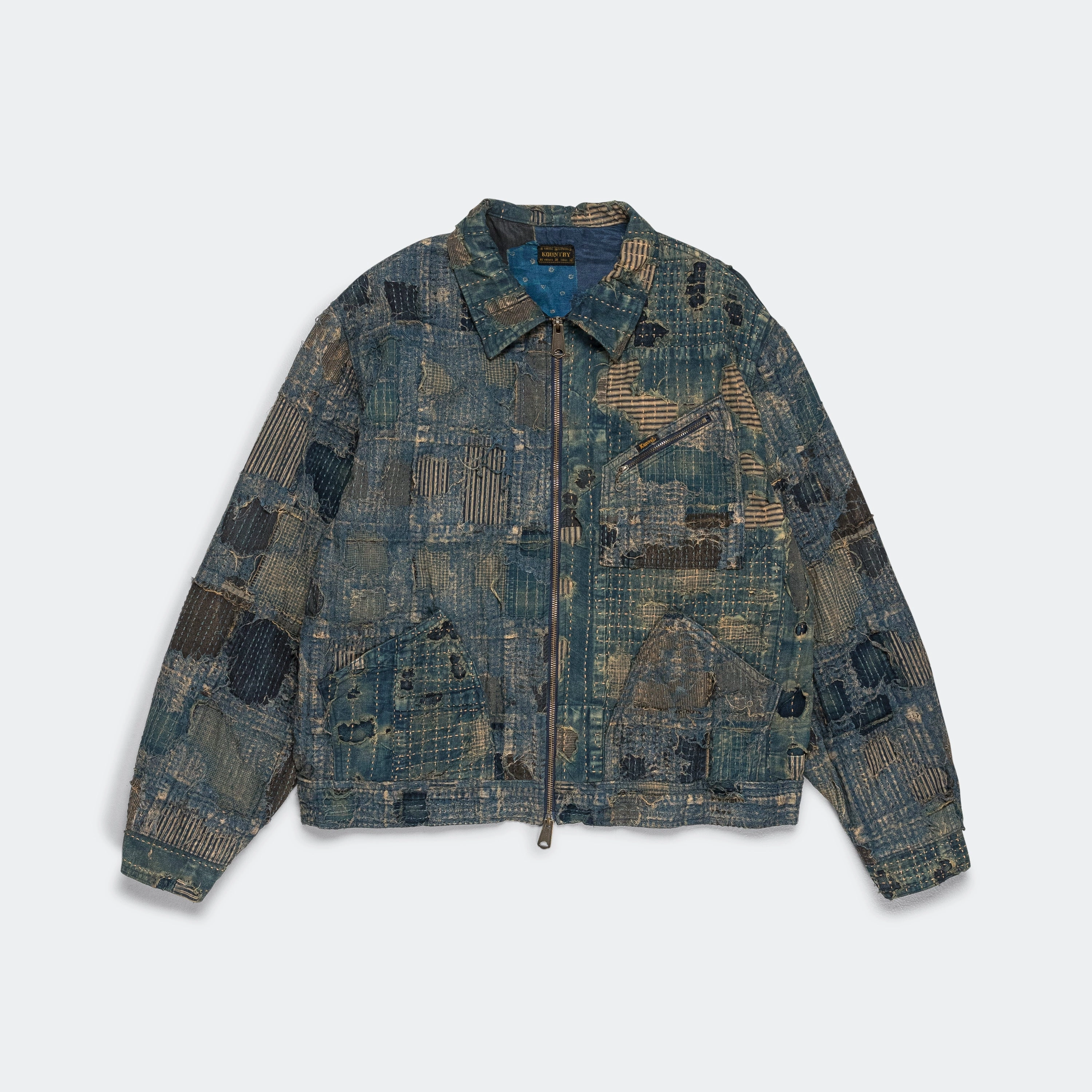 CompressionPackableFabric Warm Layer Option BORO ZIP UP Blouson (VIRGIN MARY) - IDG