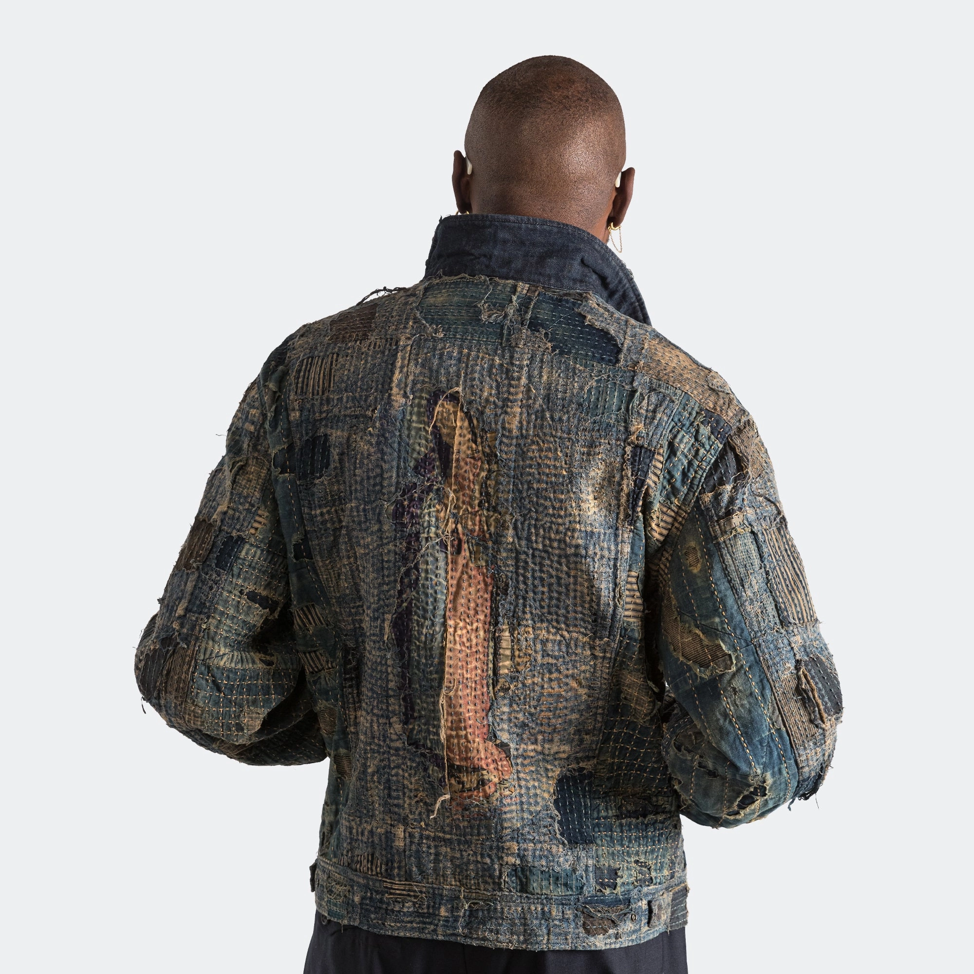 Stitched Look BORO ZIP UP Blouson (VIRGIN MARY) - IDG