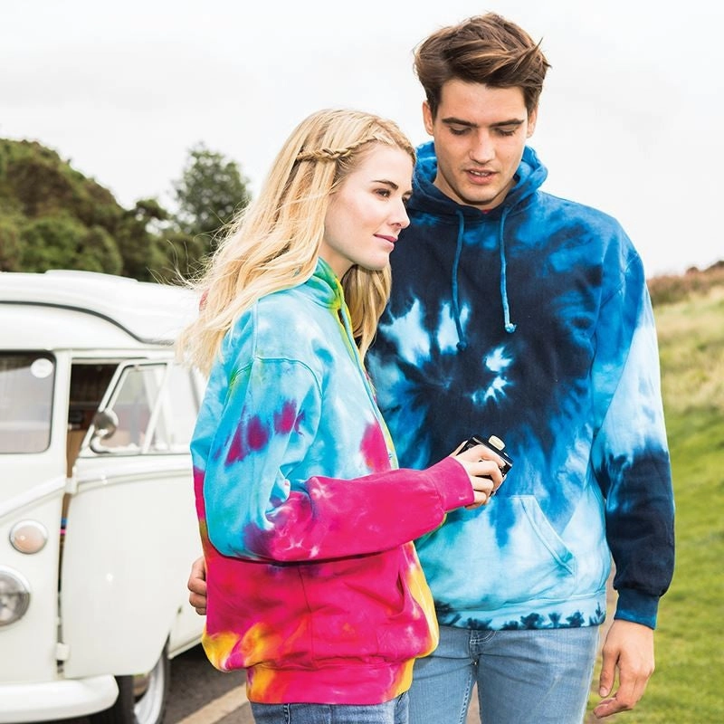 Youthful Appeal Rainbow Tie Dye Hoodie | BLUE OCEAN