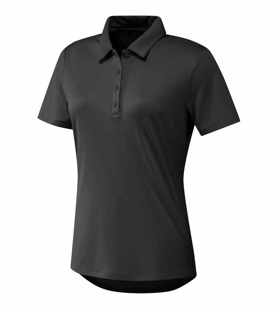 Women??s Performance Primegreen Polo Shirt | BLACK DoubleLayered Hem Binding Active Wearable