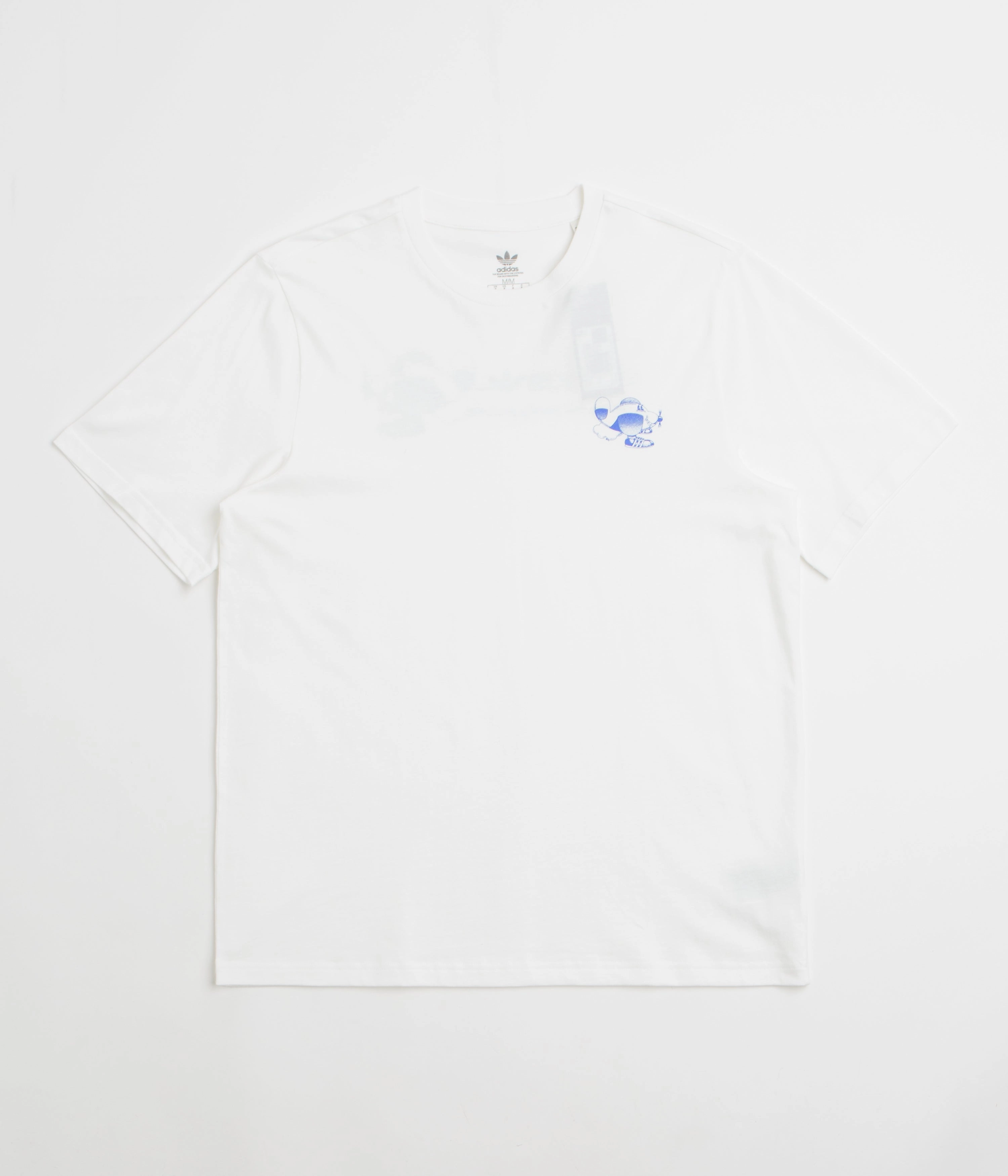 Adidas Dog Plane T-Shirt - White / Lucid Blue Sporty Look sporty wear