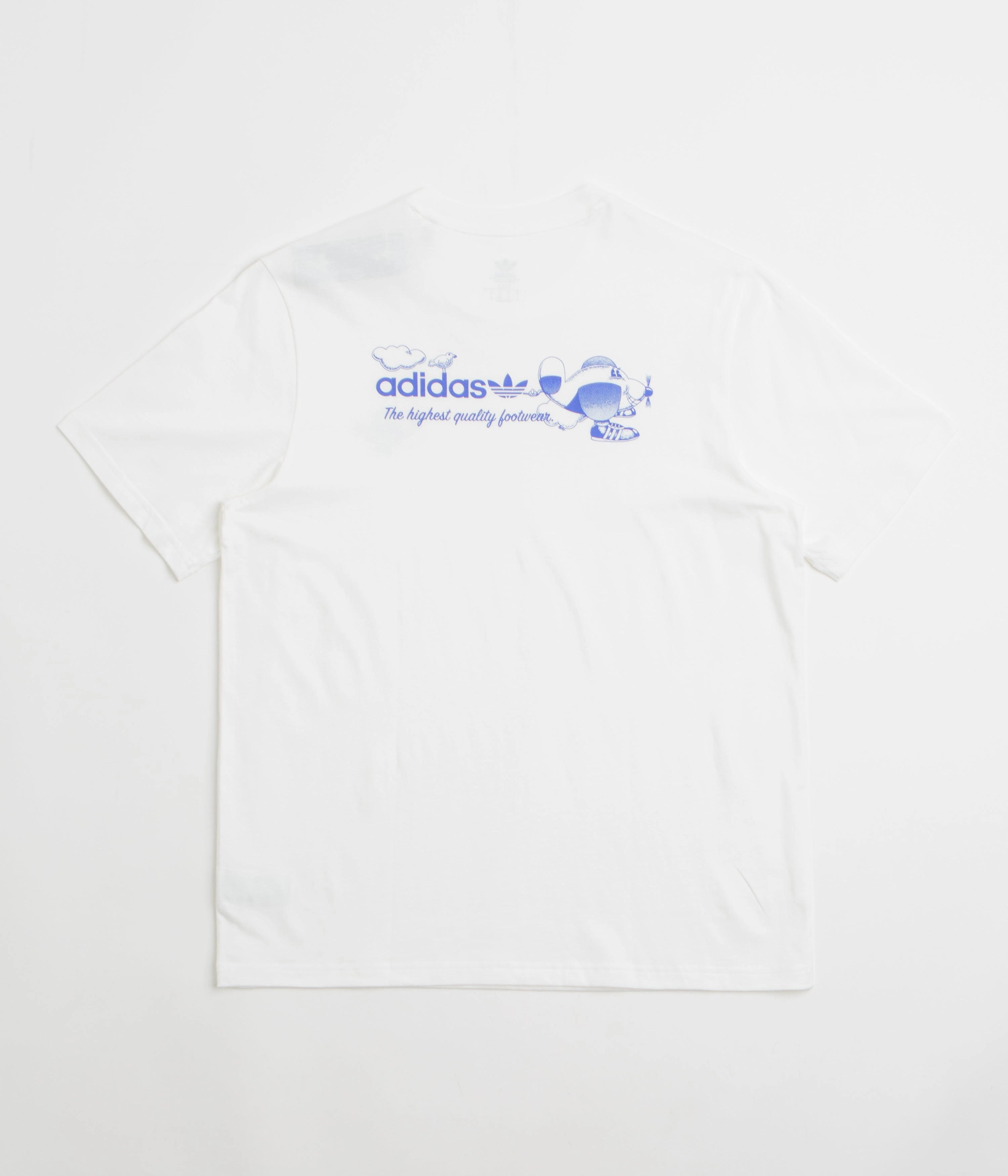 Timeless Look Wear Adidas Dog Plane T-Shirt - White / Lucid Blue