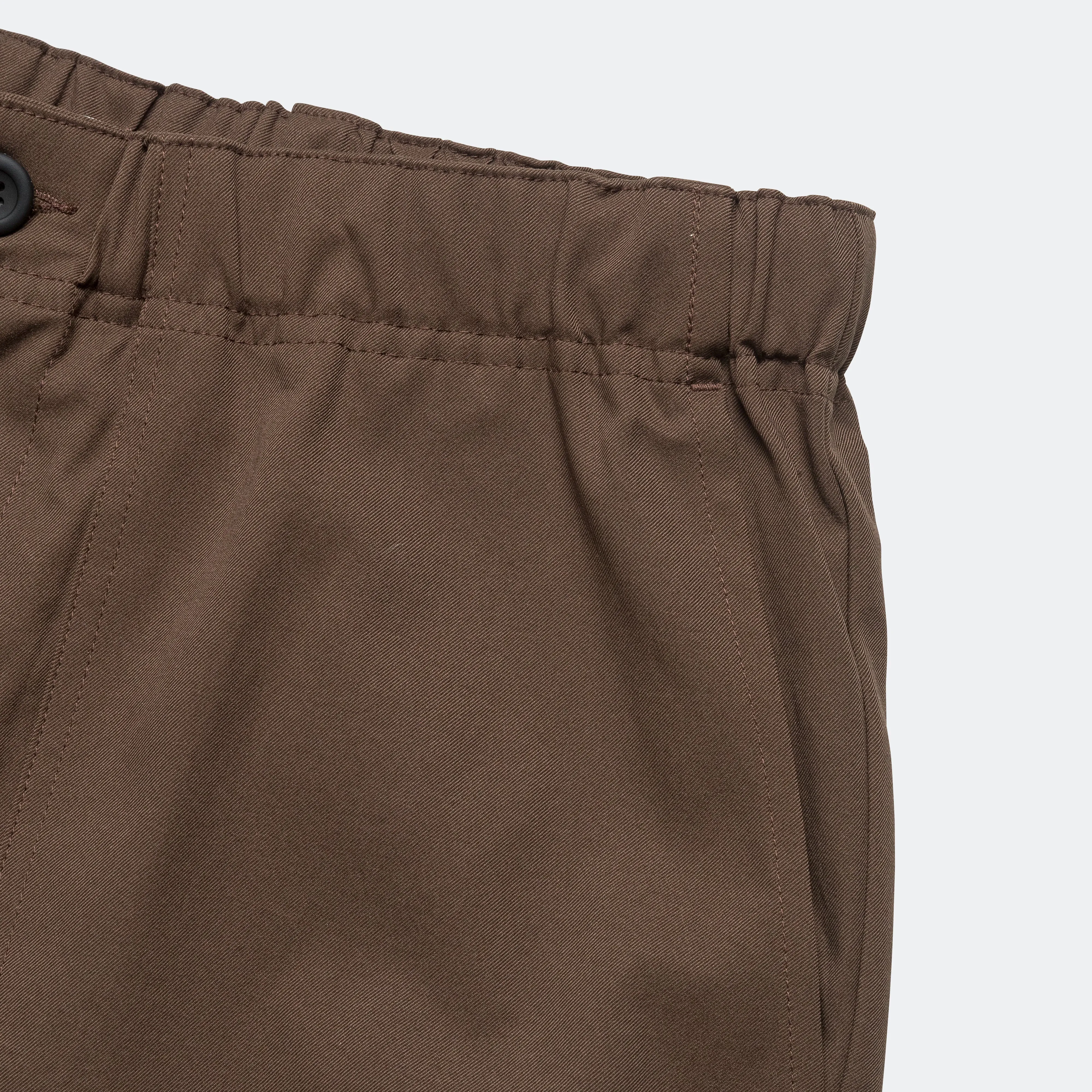 Warm Days sequined details Ezra Fatigue Solatex Twill Shorts - Chestnut