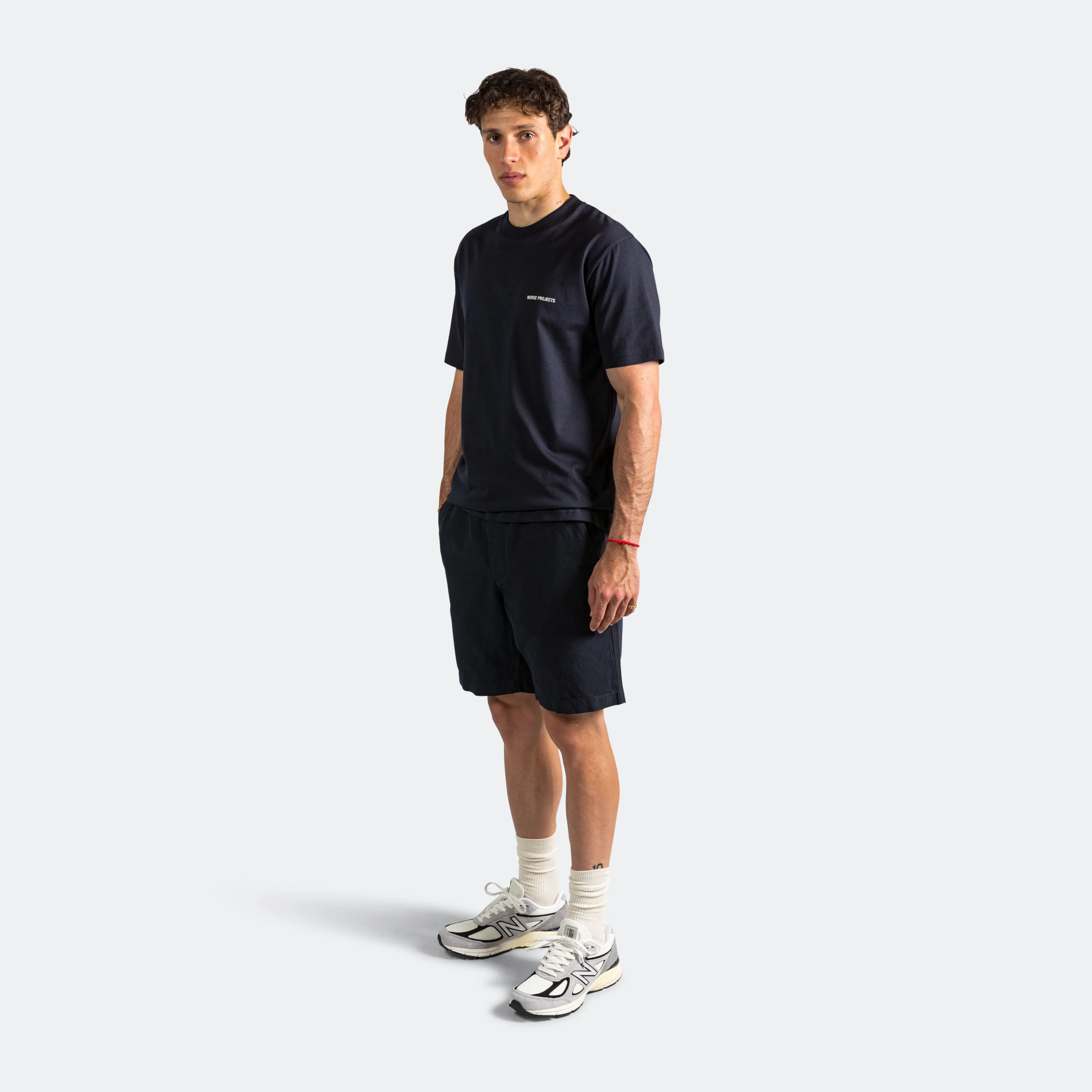 Ezra Relaxed Cotton Linen Short - Dark Navy Warm Look