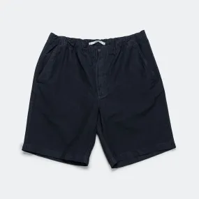 Ezra Relaxed Cotton Linen Short - Dark Navy Sun Protection