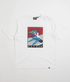 Breathable Cotton Fabric by Parra Into Nowhere T-Shirt - White