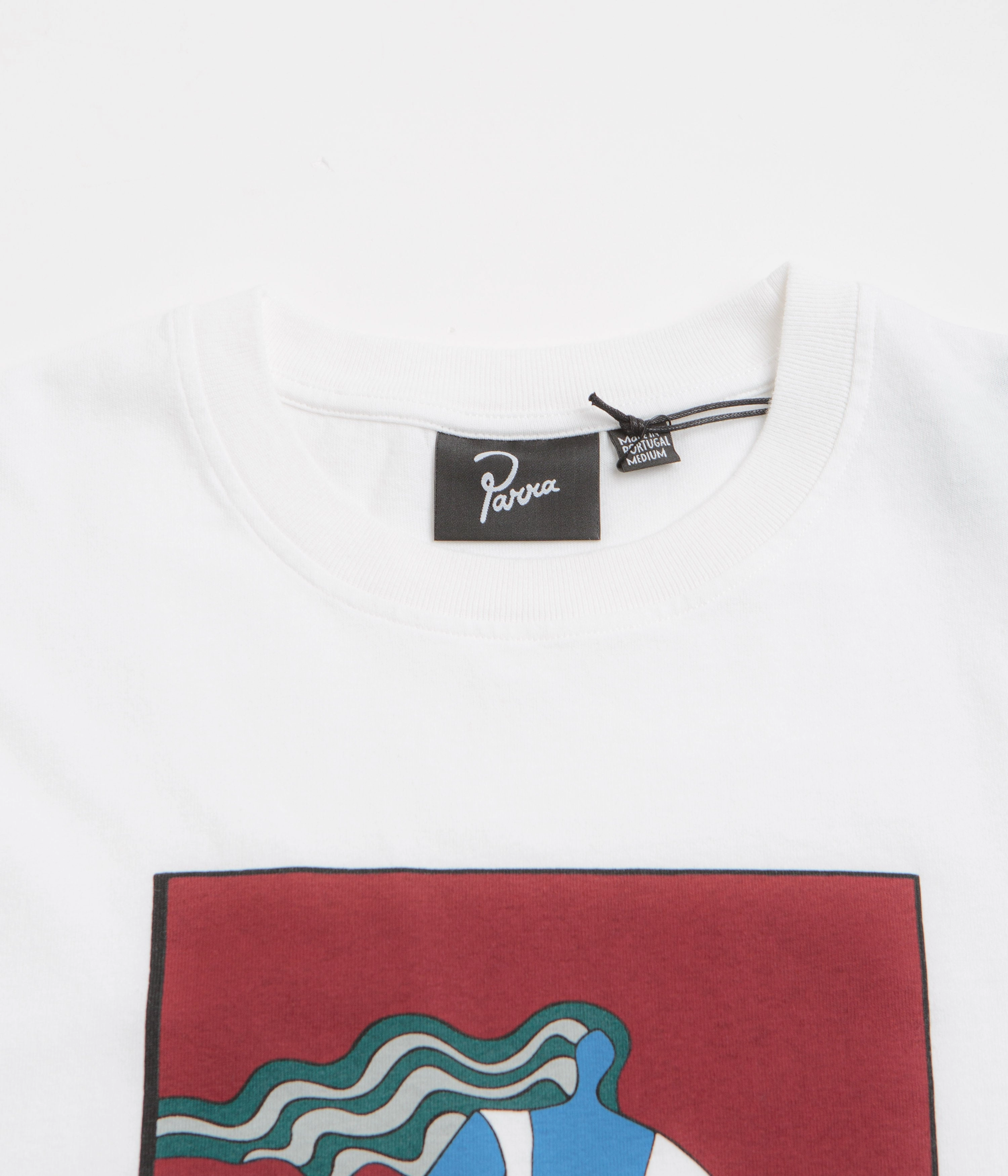 Versatile Fashion Minimalist Layer by Parra Into Nowhere T-Shirt - White