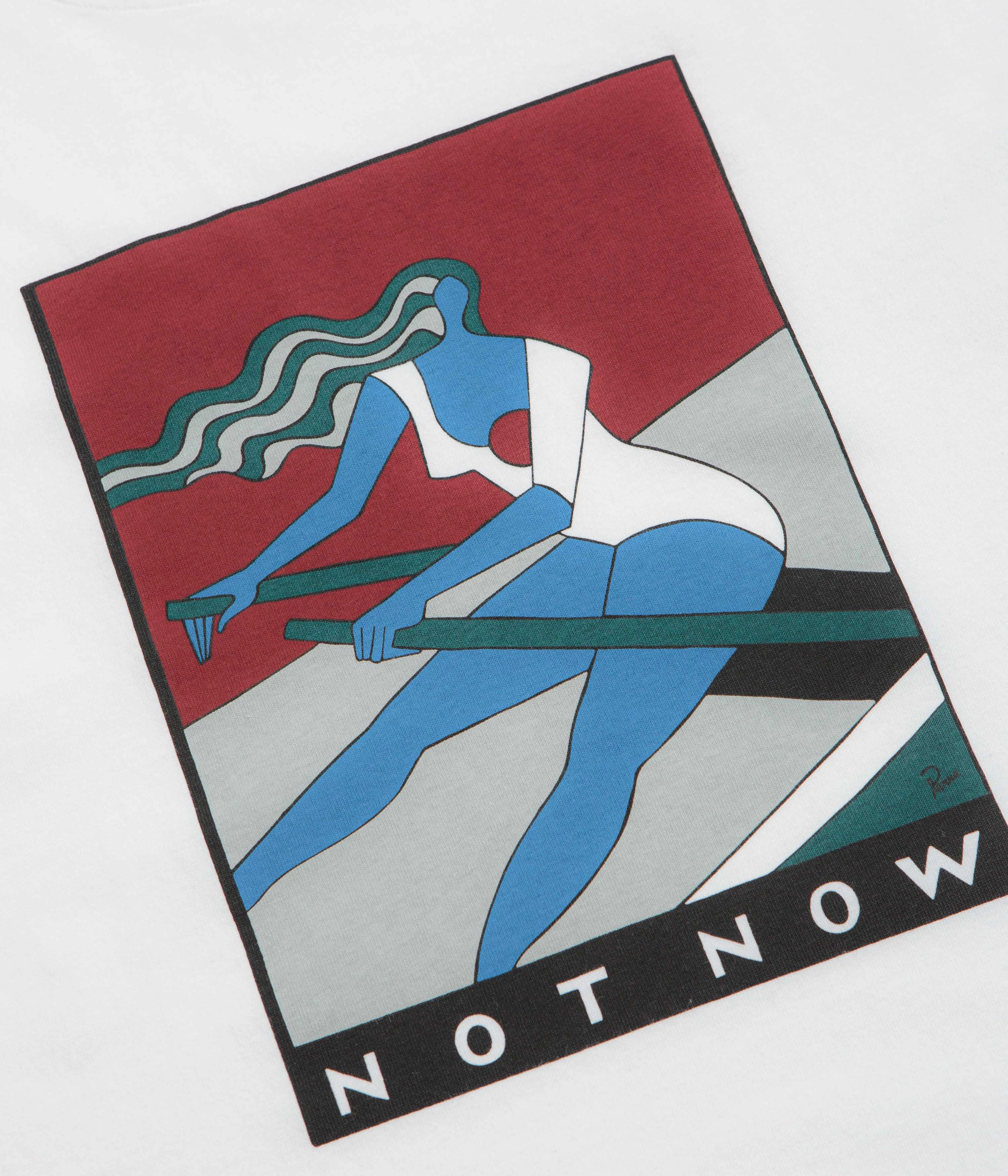 Chic and Soft HighThreadCount by Parra Into Nowhere T-Shirt - White