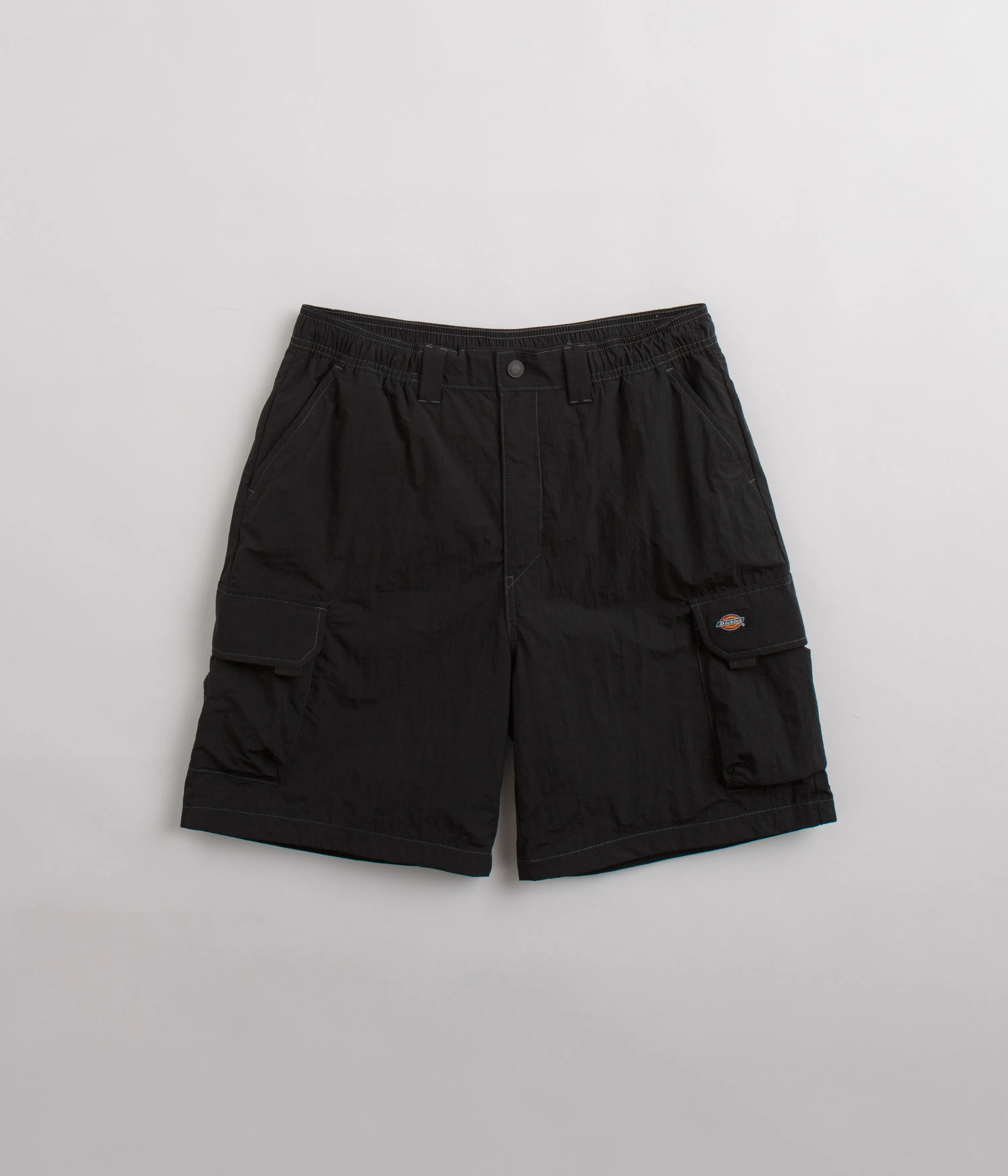 Dickies Jackson Cargo Shorts - Black Athletic Silhouette Wrinkle-Resistant