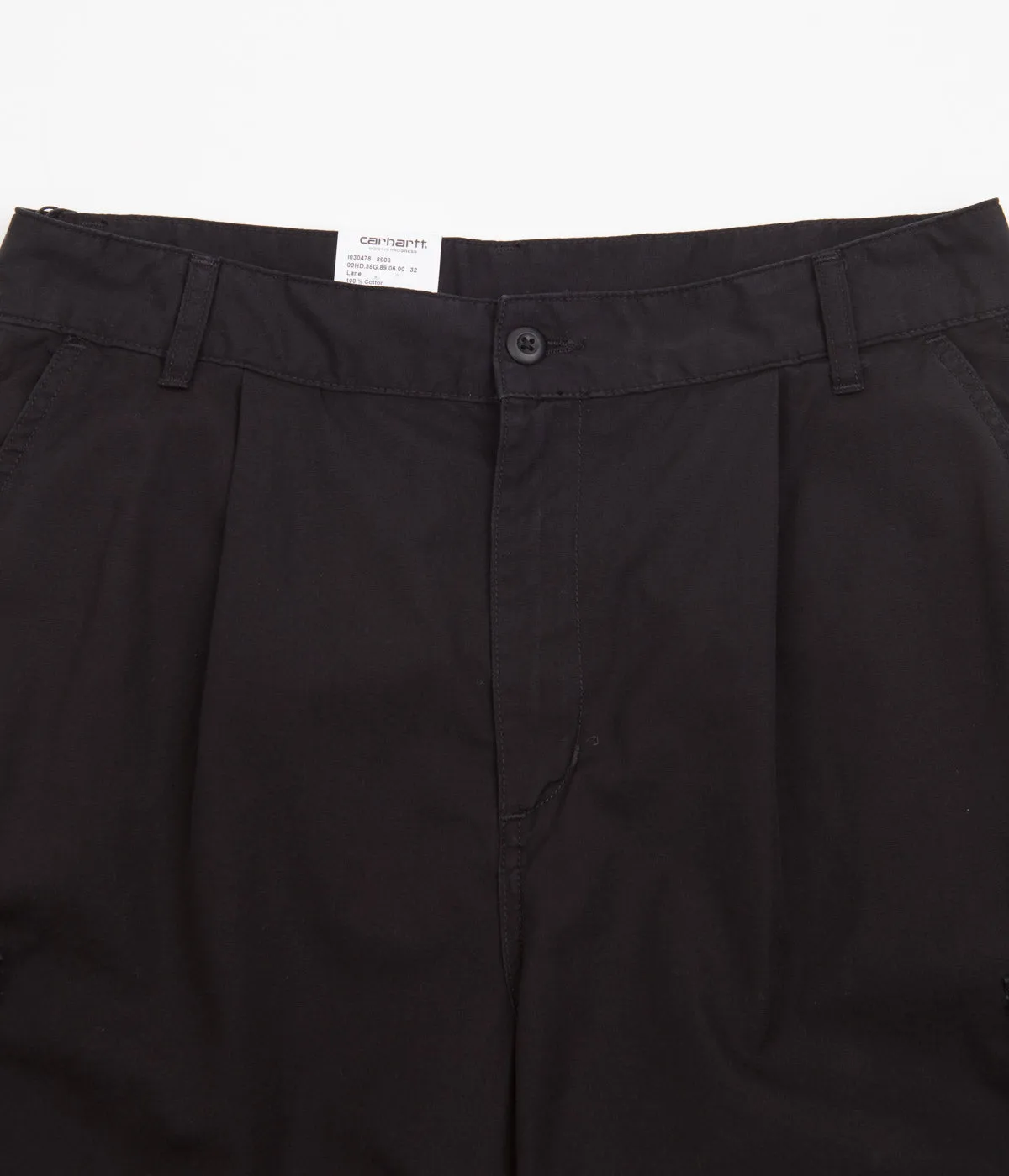 Carhartt Cole Cargo Shorts - Black Adjustable drawstring