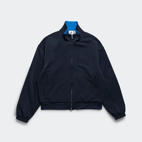Pique Track Top x Wales Bonner - Night Navy Breathable Softshell Layer