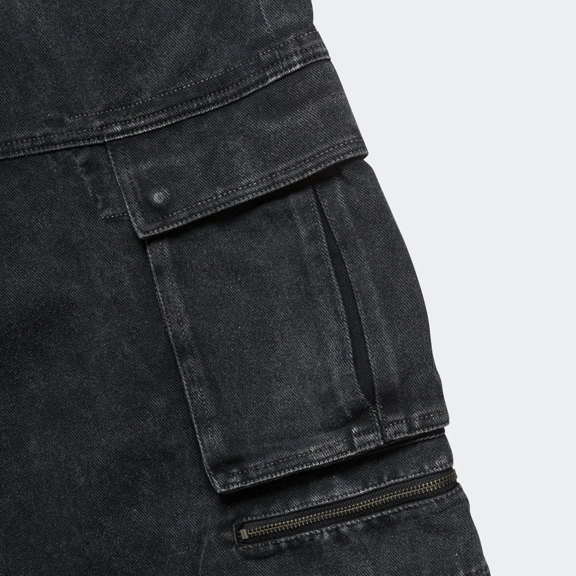 Faded Cargo Shorts - Black Active Layer Outdoor Style