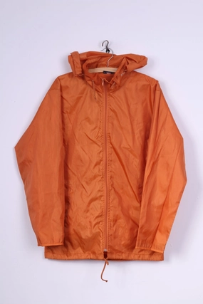 suitable for cosplay DONNAY Mens S Jacket orange Lightweight hooded Zip Up Mesh Lined Top