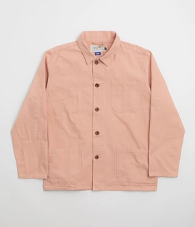 Uskees 3001 Buttoned Overshirt - Dusty Pink Unwind night