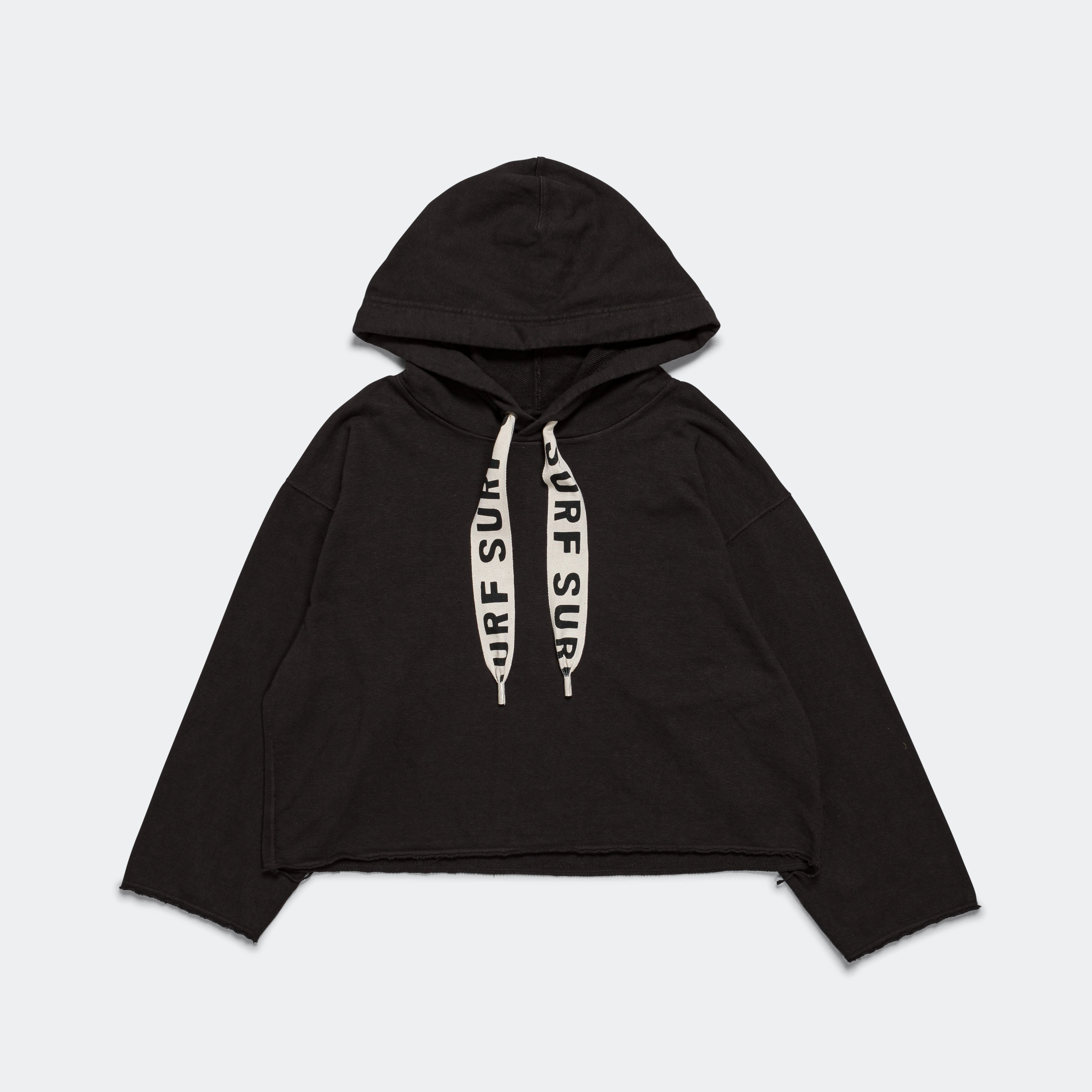 SWT Knit NAMAZU Hooded Sweat Shirt - Black One-of-a-kind