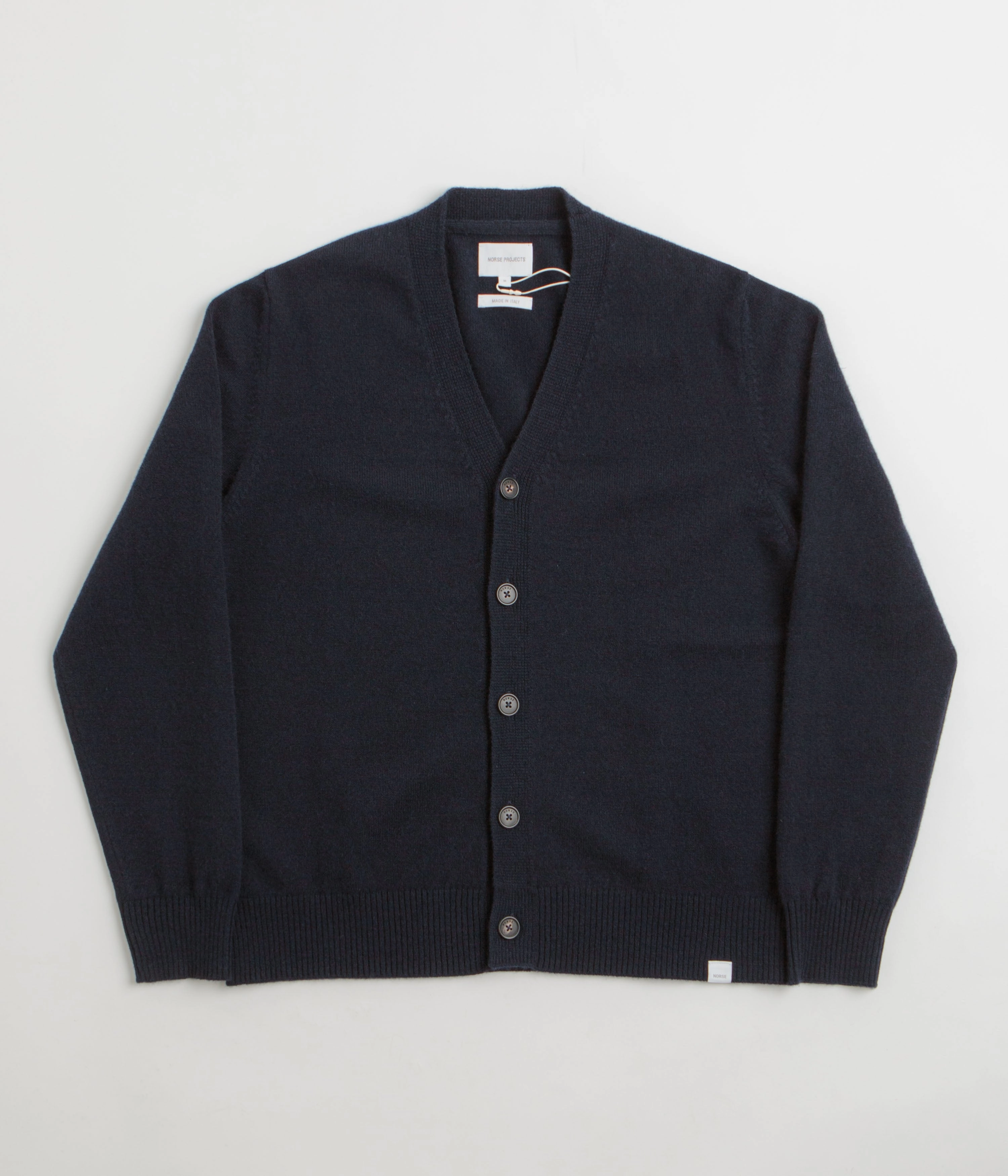 Non Irritating Edging Norse Projects Standard Merino Cardigan - Dark Navy