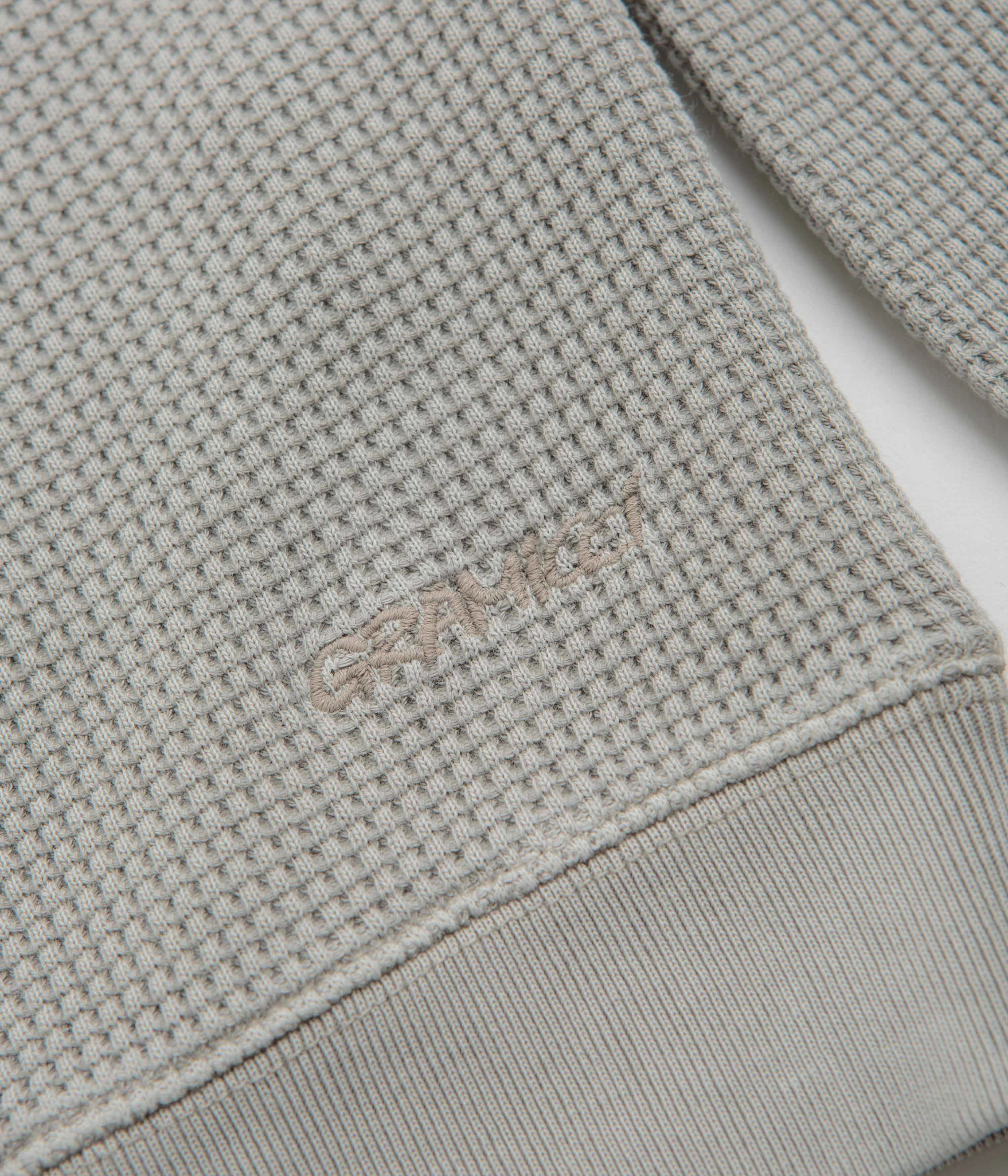 Trendy Wear Home Comfort Gramicci Waffle Crewneck Sweatshirt - Pewter