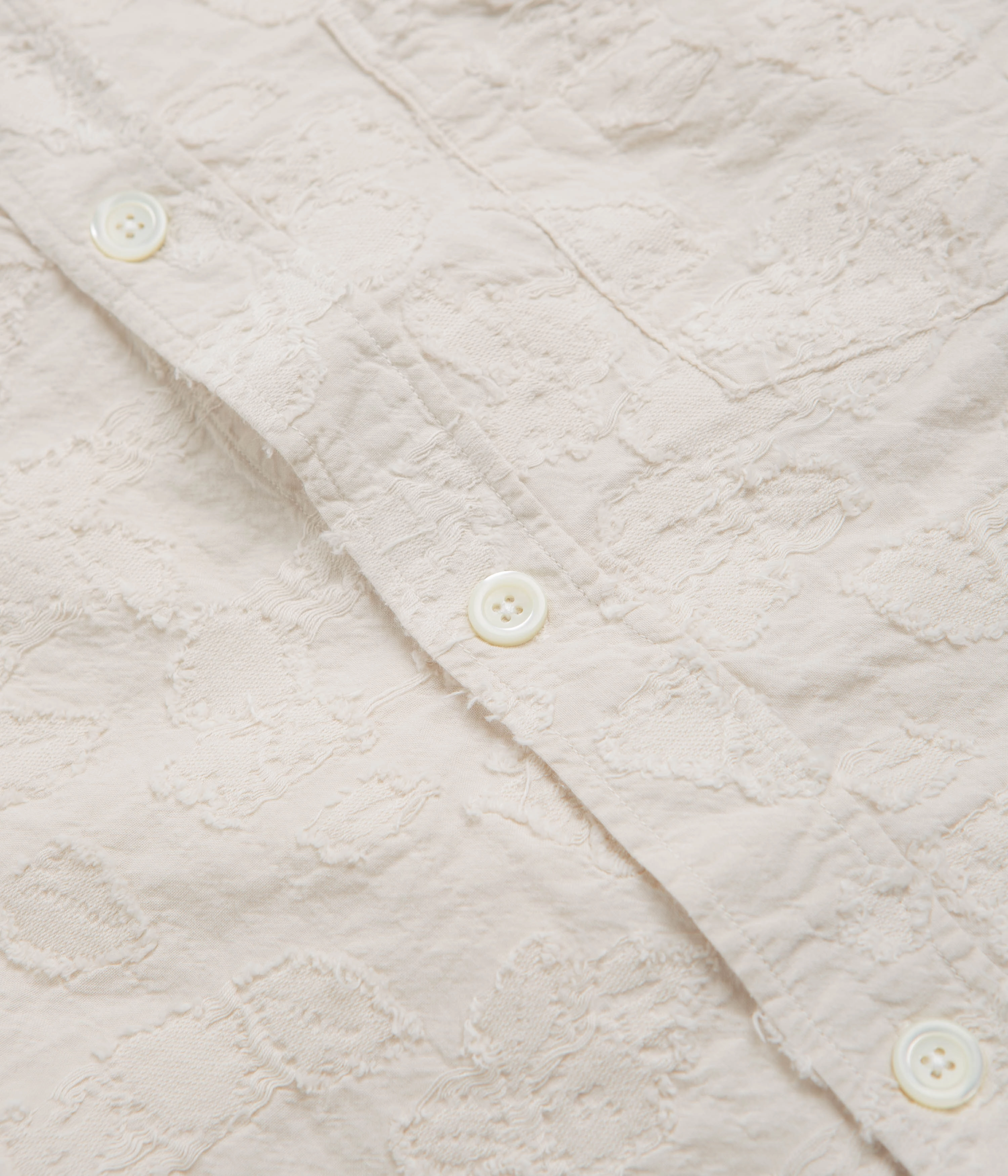 Trendsetting Style Norse Projects Mo Oversized Fil Coupe Short Sleeve Shirt - Ecru