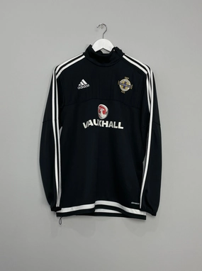 2015/16 NORTHERN IRELAND 1/2 ZIP TRAINING TOP (M) ADIDAS Relaxed Fit Hoodie