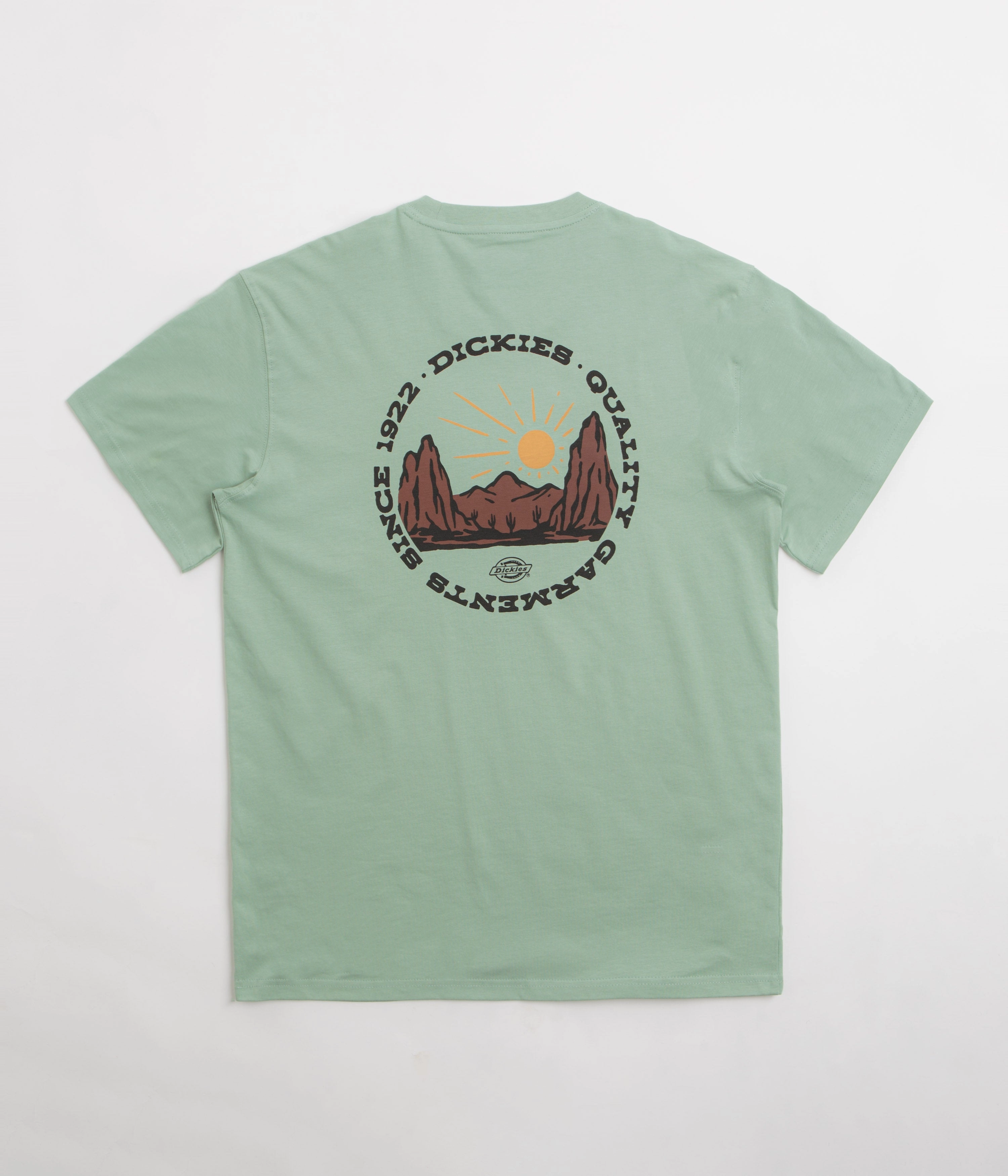 BreathableMaterial Durable Collar Construction Dickies Dickies Outdoor T-Shirt - Iceberg Green