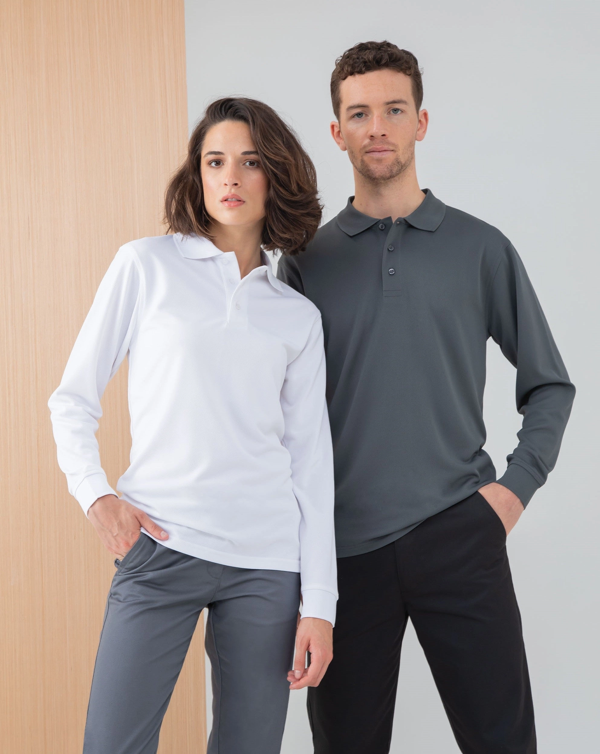 Long Sleeve Coolplus Polo Shirt | BLACK Business Ready Comfy Fit