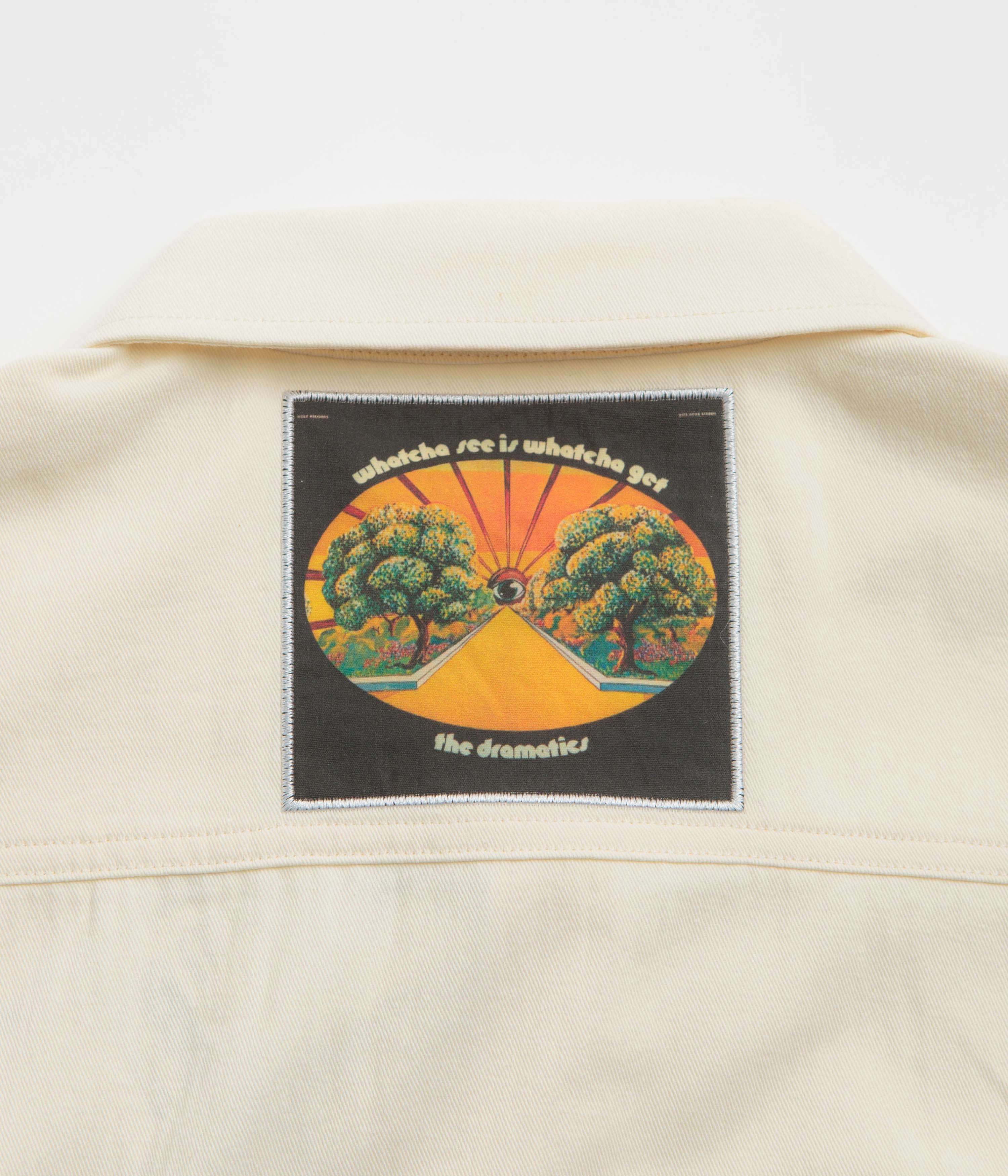 Hidden Placket HUF Stax Patches Shirt - Natural