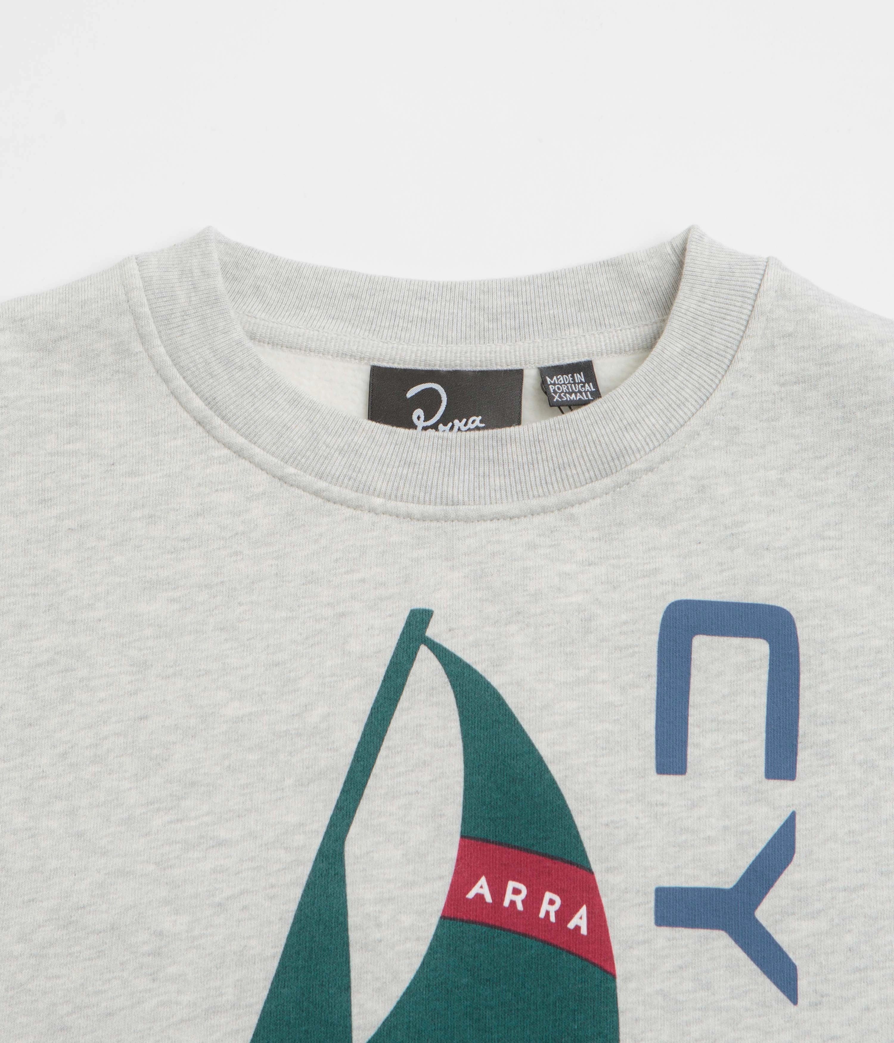 by Parra Sail Bike Crewneck Sweatshirt - Heather Grey City Style