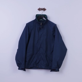 Morning Layer Action By Finlayson Men M Jacket Golf Navy Scotchgar Protector Windproof Top