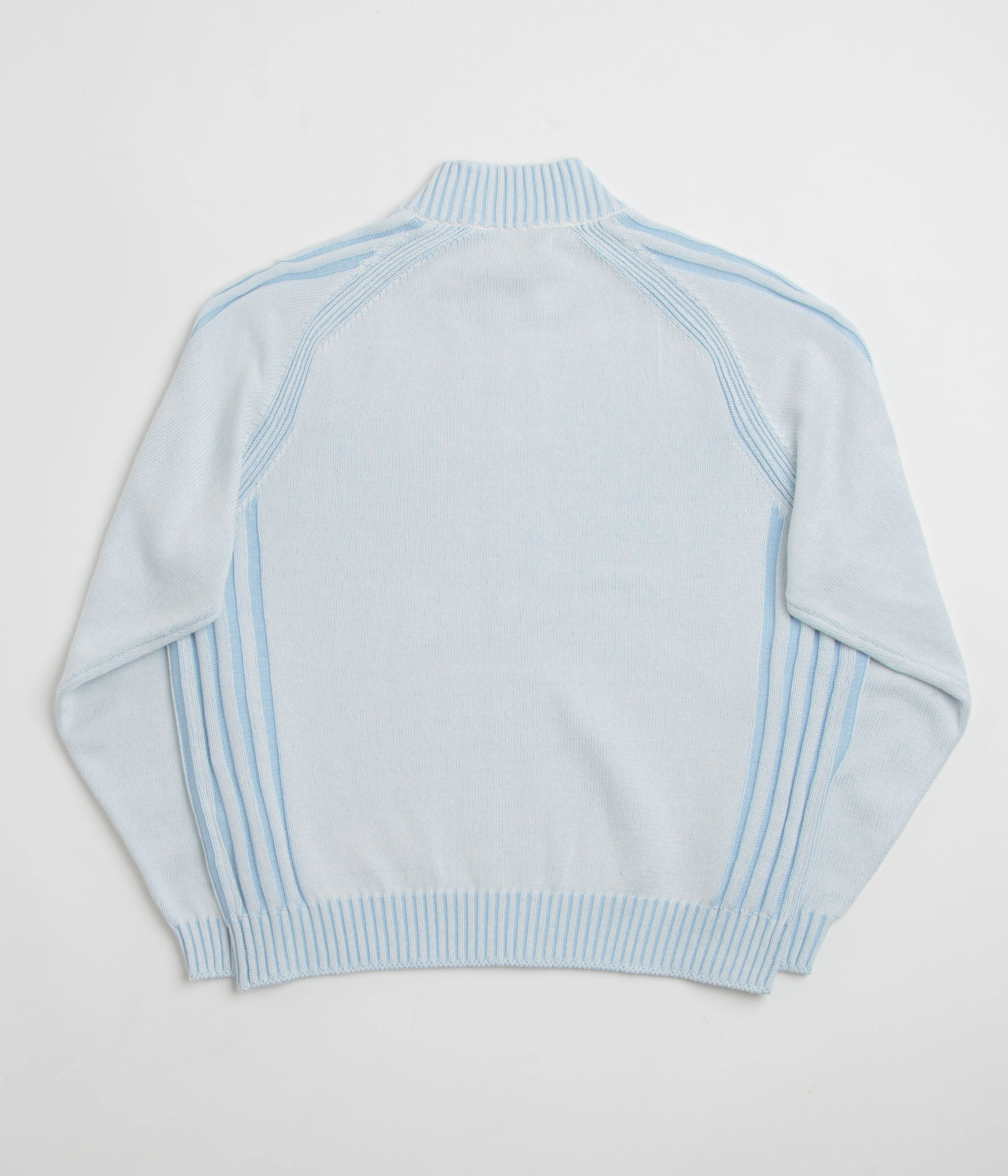 Daily Chic Urban Minimal Yardsale Heathered Phantasy Full Zip Sweatshirt - Blue