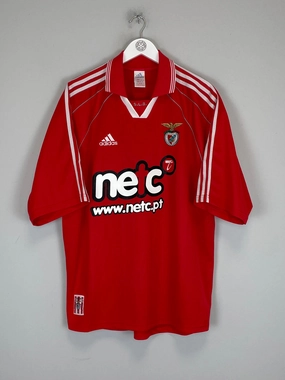 2000/01 BENFICA HOME SHIRT (XL) ADIDAS Ribbed collar Versatile Wear