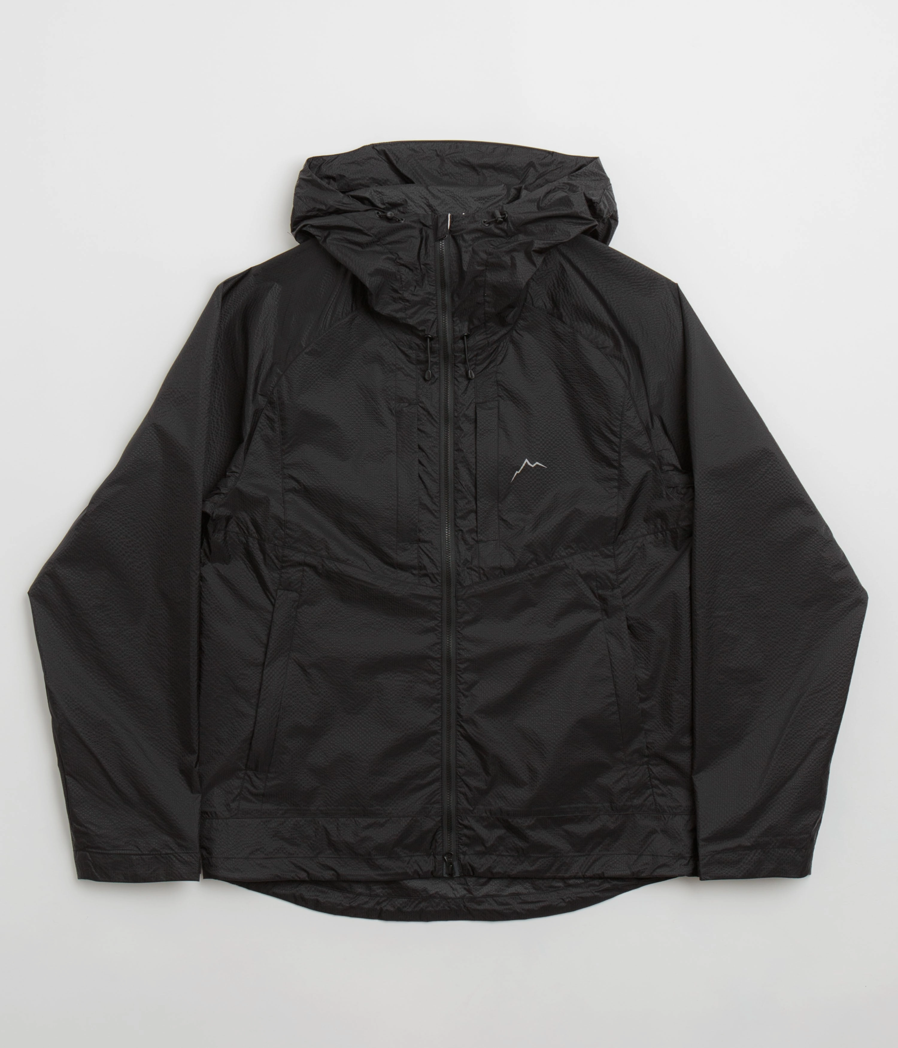 Windbreaker Style Cayl Ripstop Nylon Jacket - Black