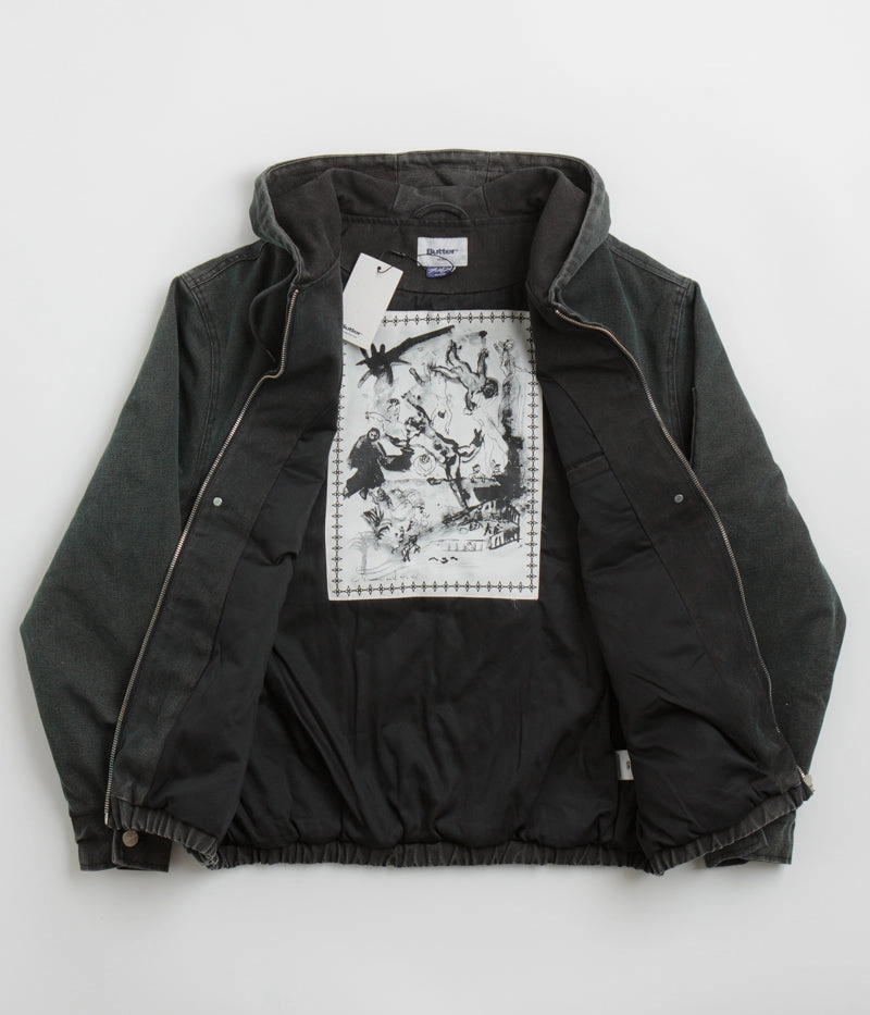 Alpine Conditions Butter Goods Davide Work Jacket - Washed Black
