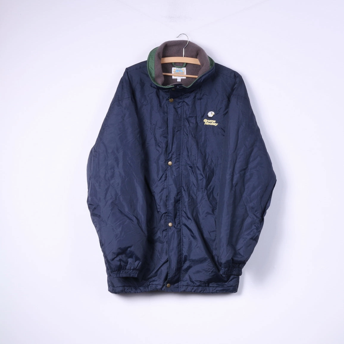 King Teerex Men XL Lightweight Jacket Navy Grums Hockey Sportswear Zip Up Top cultural festival Clean Silhouette